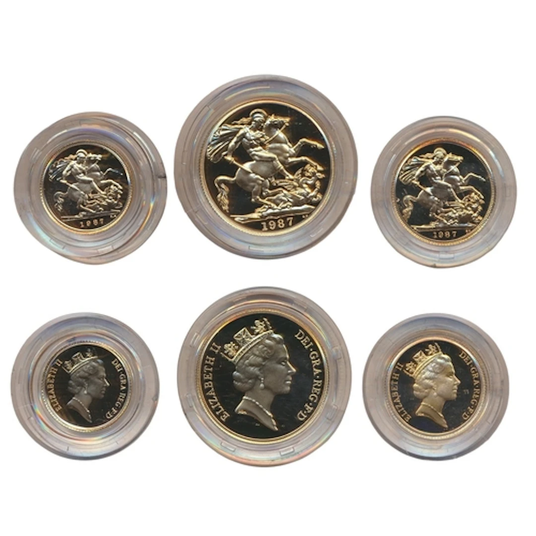 Investment Gold Lot - Documents Required. 1987 sovereign set...