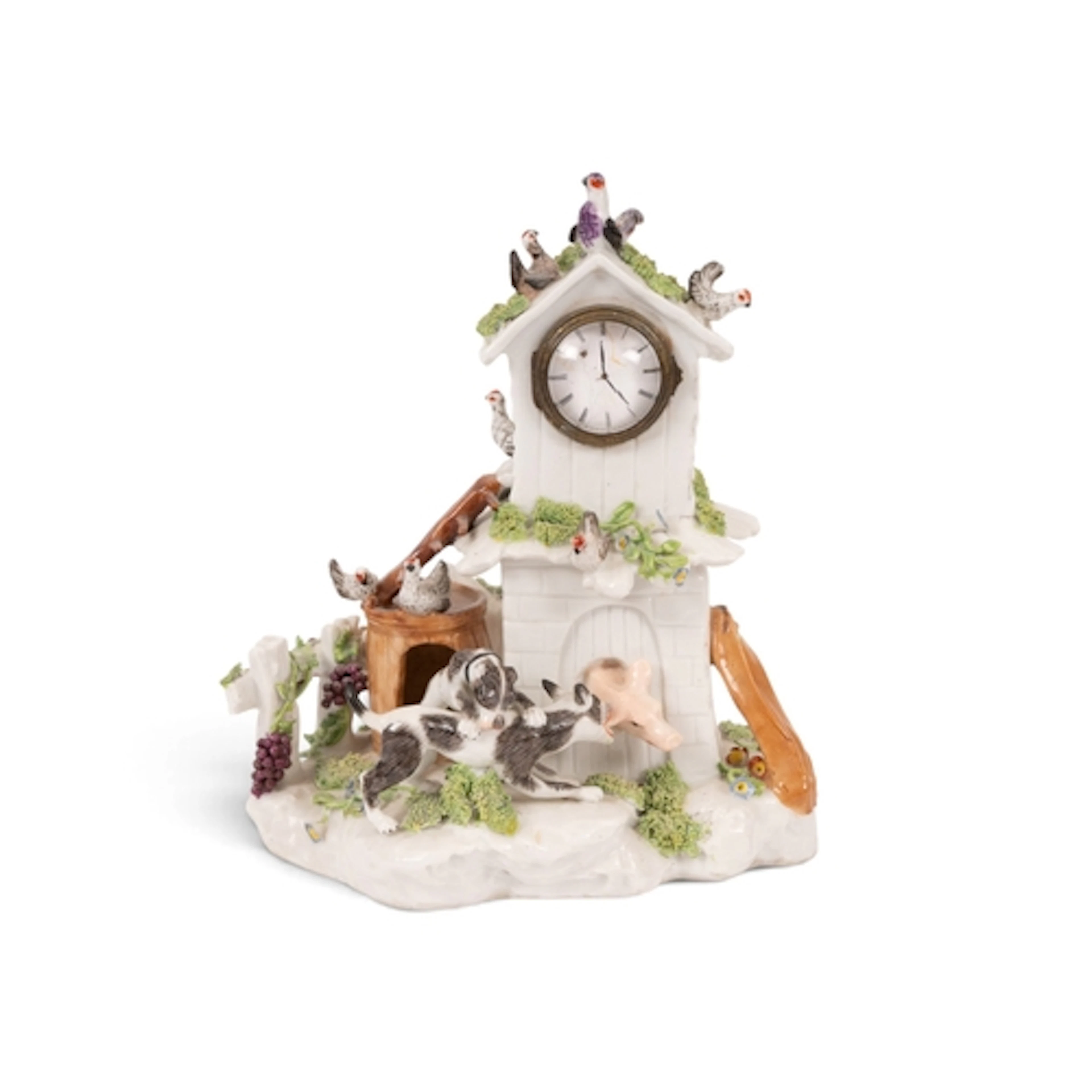 A good Samson model of a clock or watch stand, 19th century,...