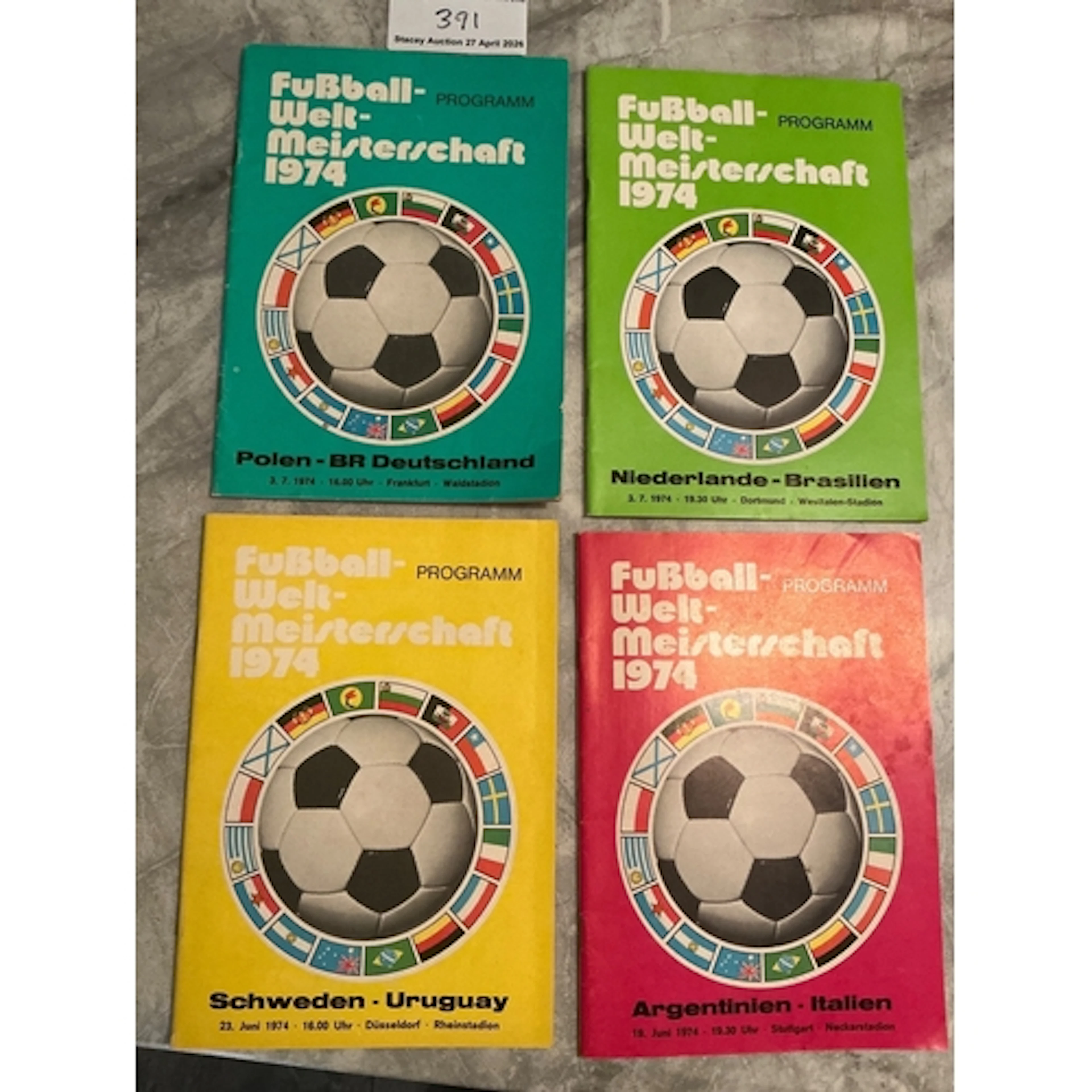 1974 World Cup Football Programmes: Poland v West Germany, H...