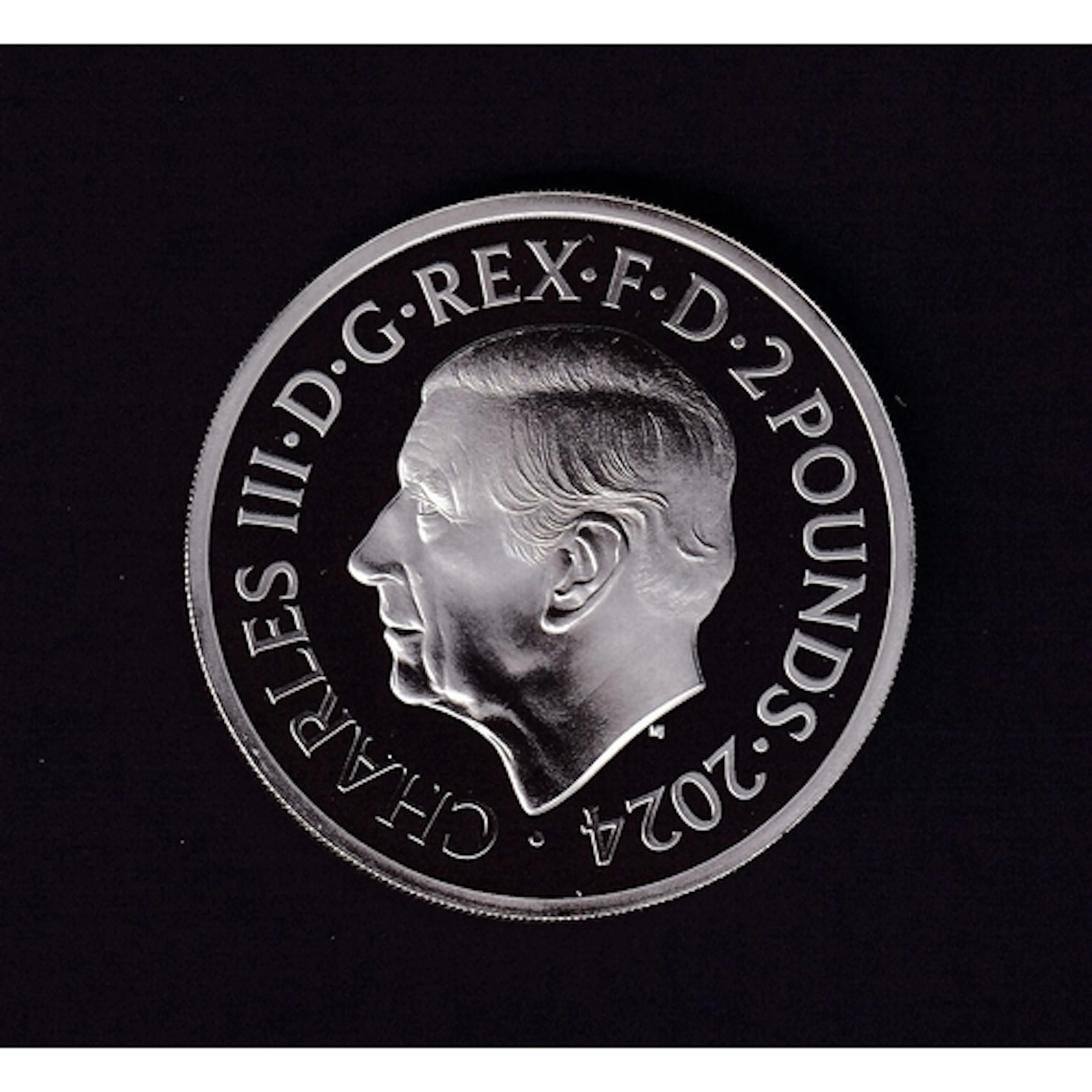 2024 UK King Charles III silver proof £2 1oz coin, Paul McCa...