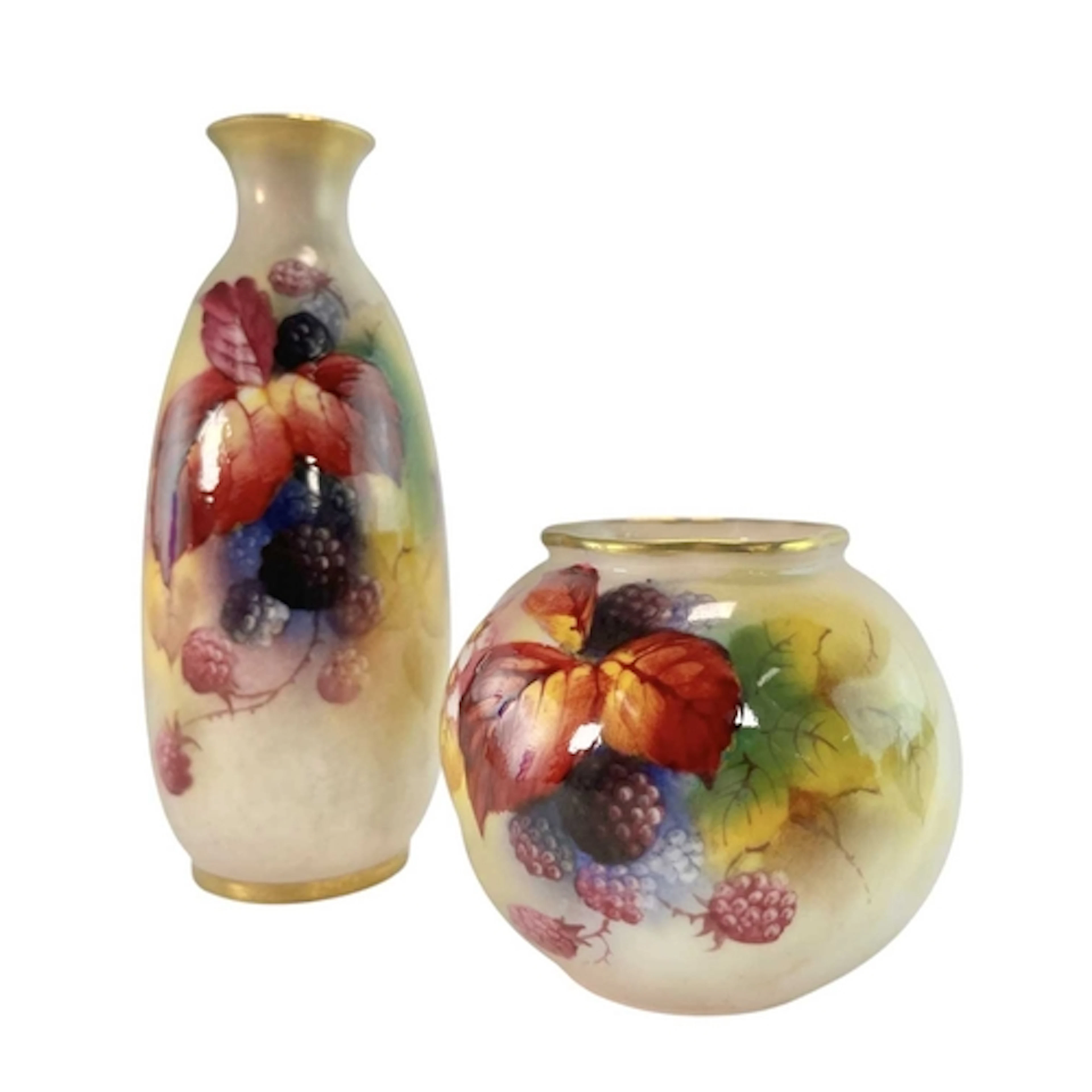 Kitty Blake for Royal Worcester - two early 20th century han...