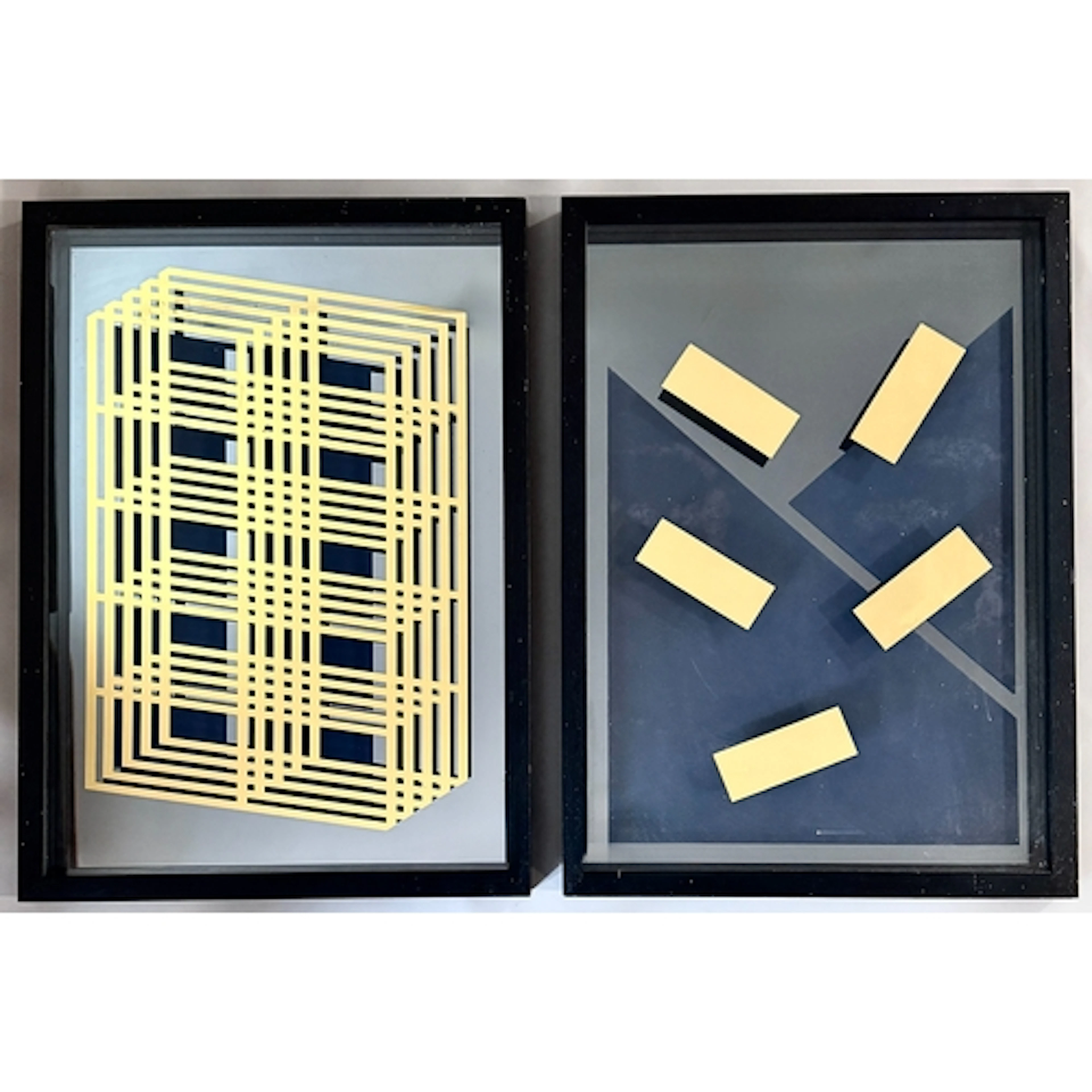 Samuel Padfield (British, b.1987) Geometric abstracts a pa...