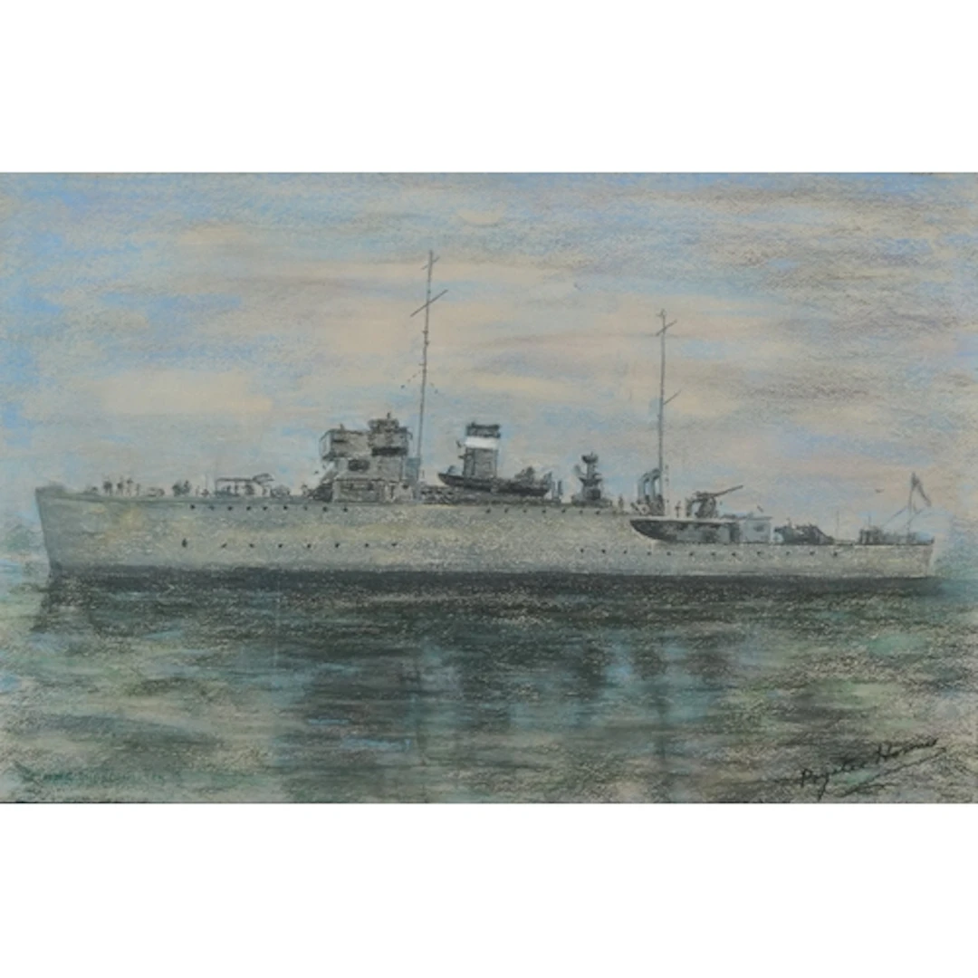 Naval interest HMS Sharpshooter at Dunkirk, 20th century pas...