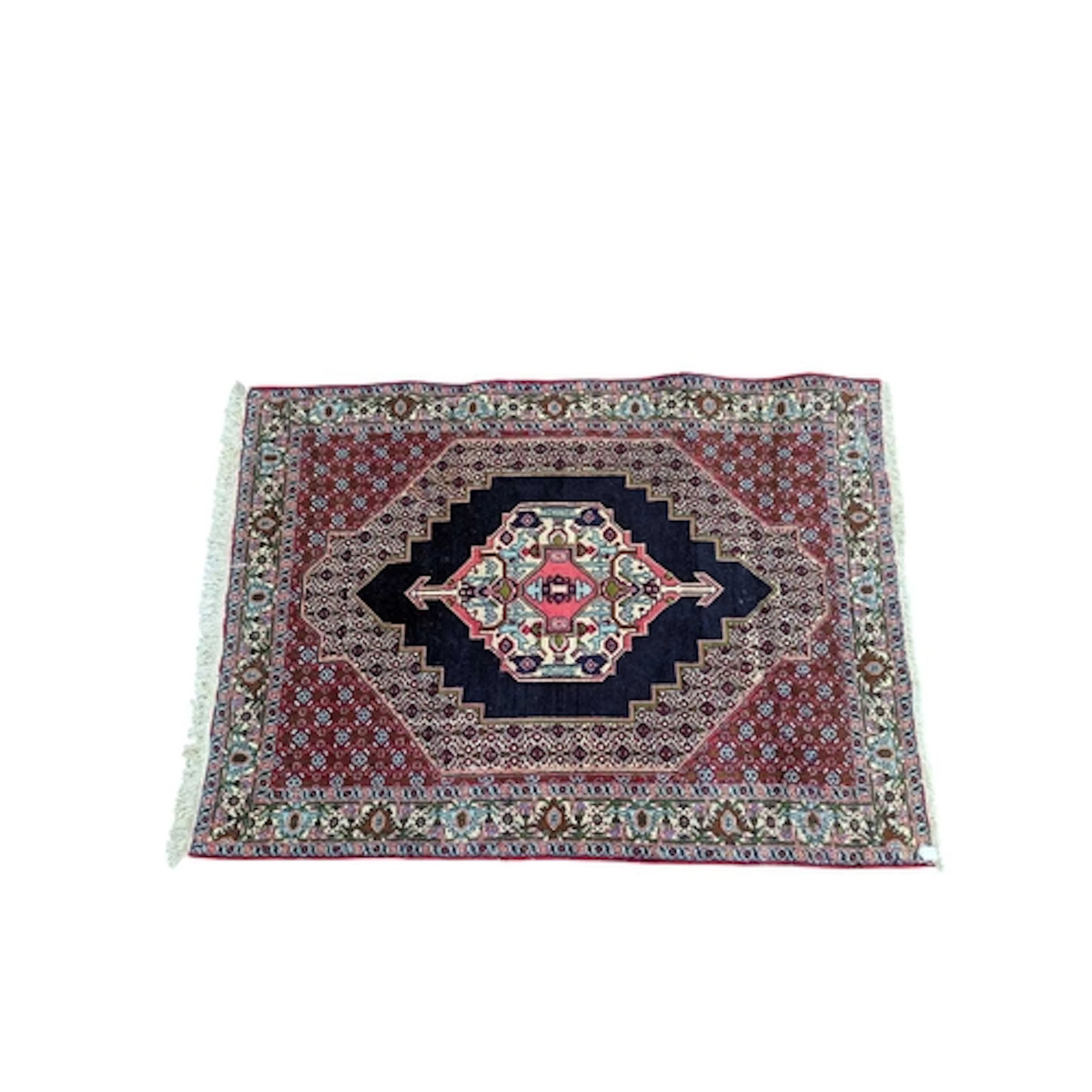 A 20th century North West Perisan Senneh wool rug carpet. Th...