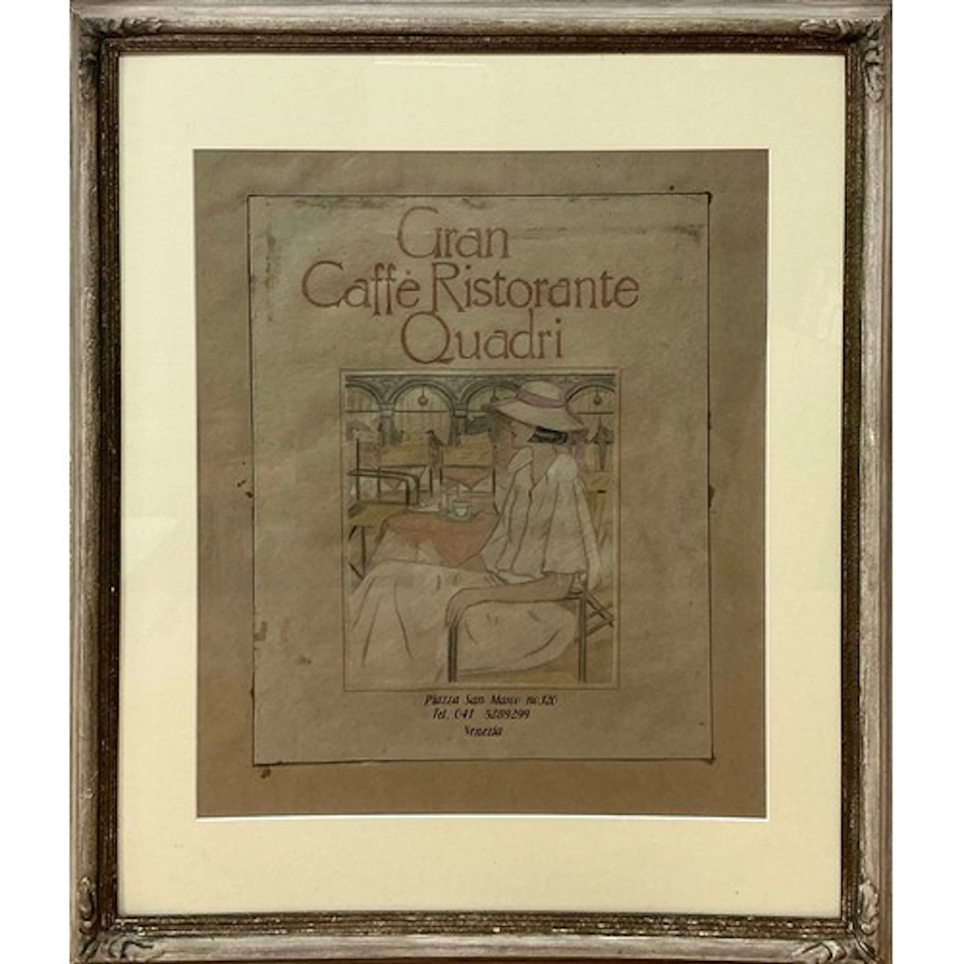 Italian school Design for a menu cover, ‘Gran Caffé Ristora...