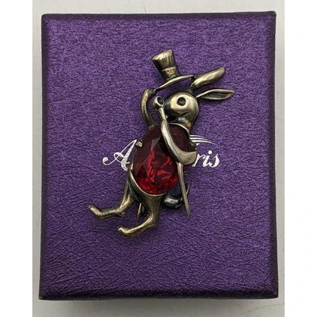 A sterling silver Norma 'Jelly Belly' rabbit brooch A/F Loca...