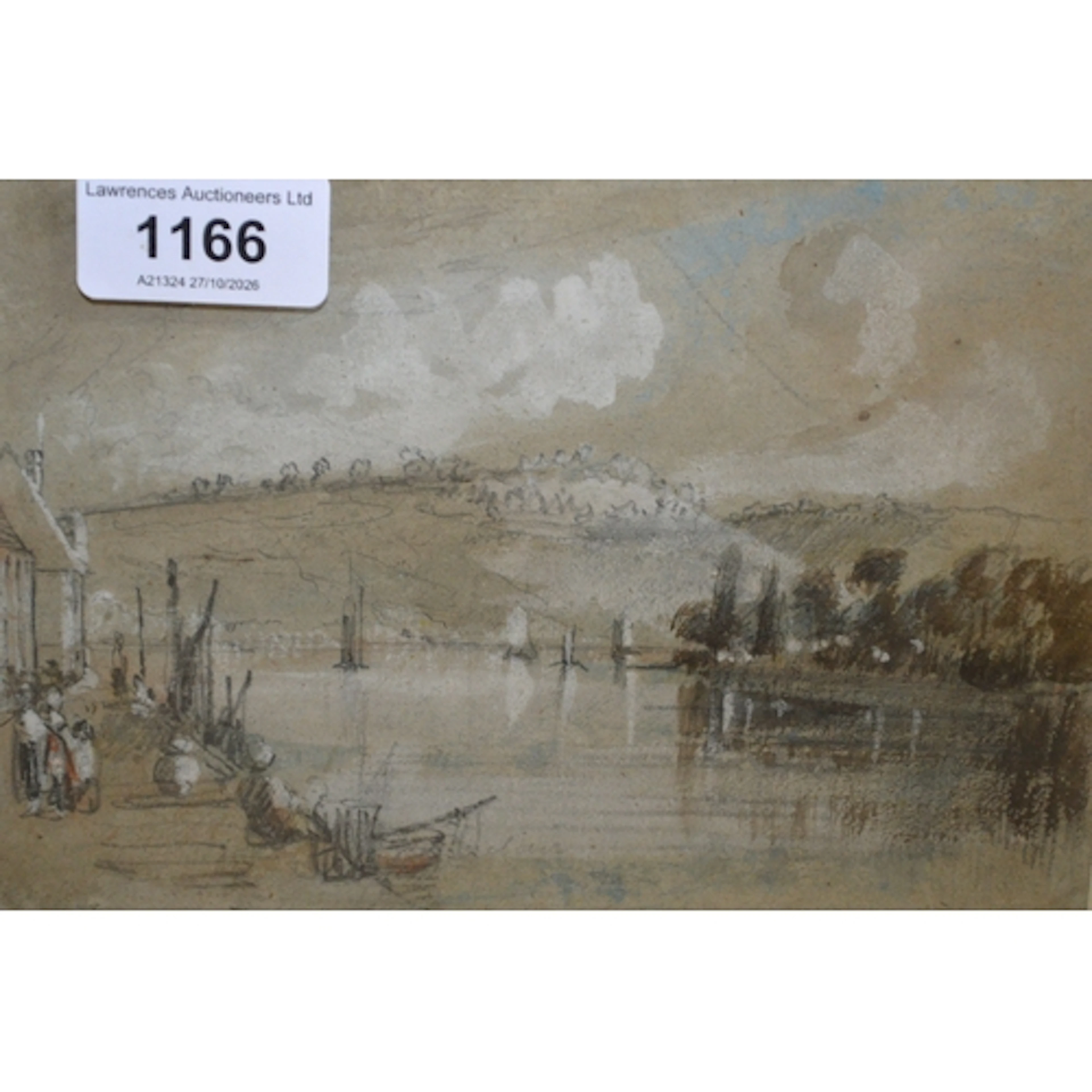 Attributed to John Holland, pencil, watercolour, and body co...