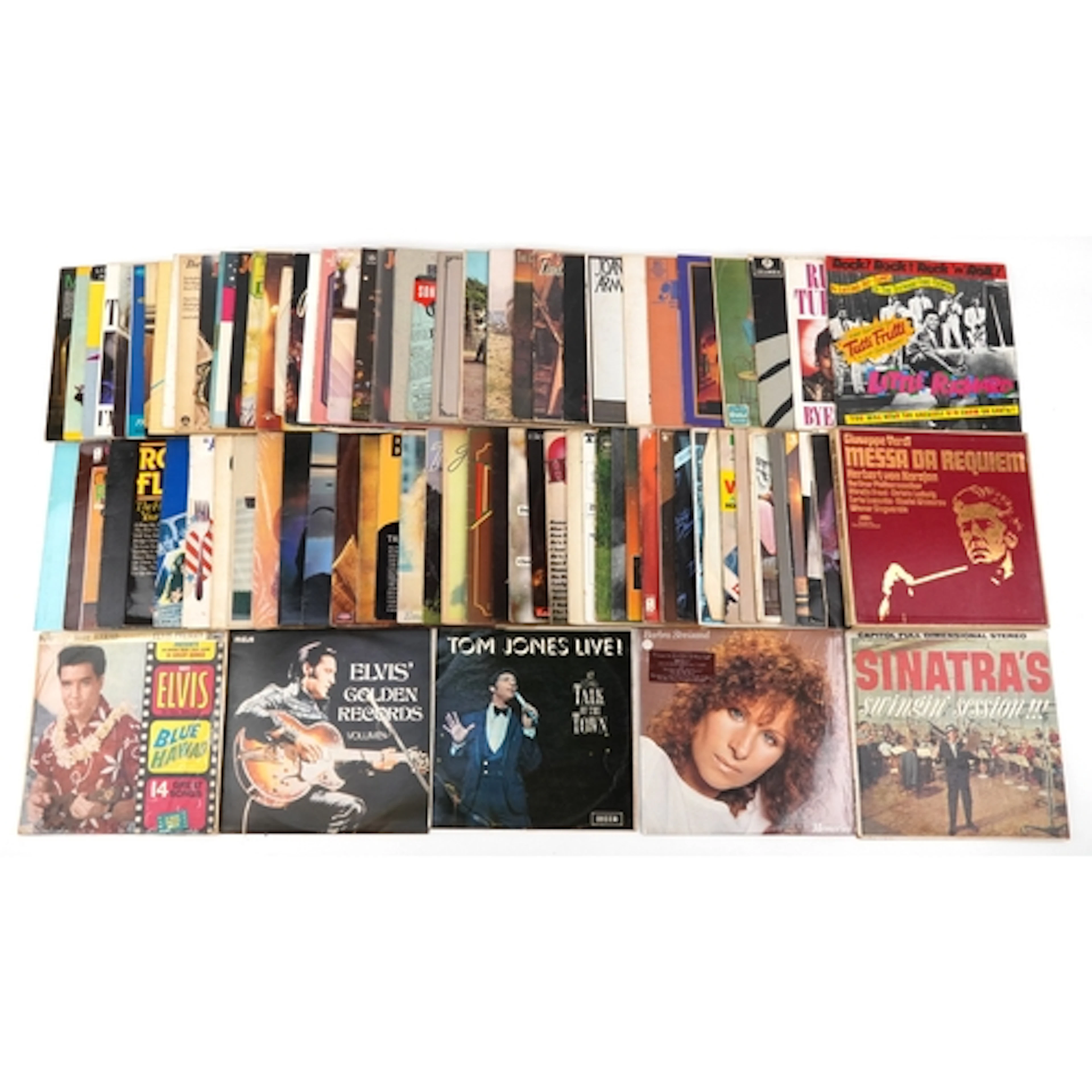 Collection of vinyl LP records including The Pointer Sisters...