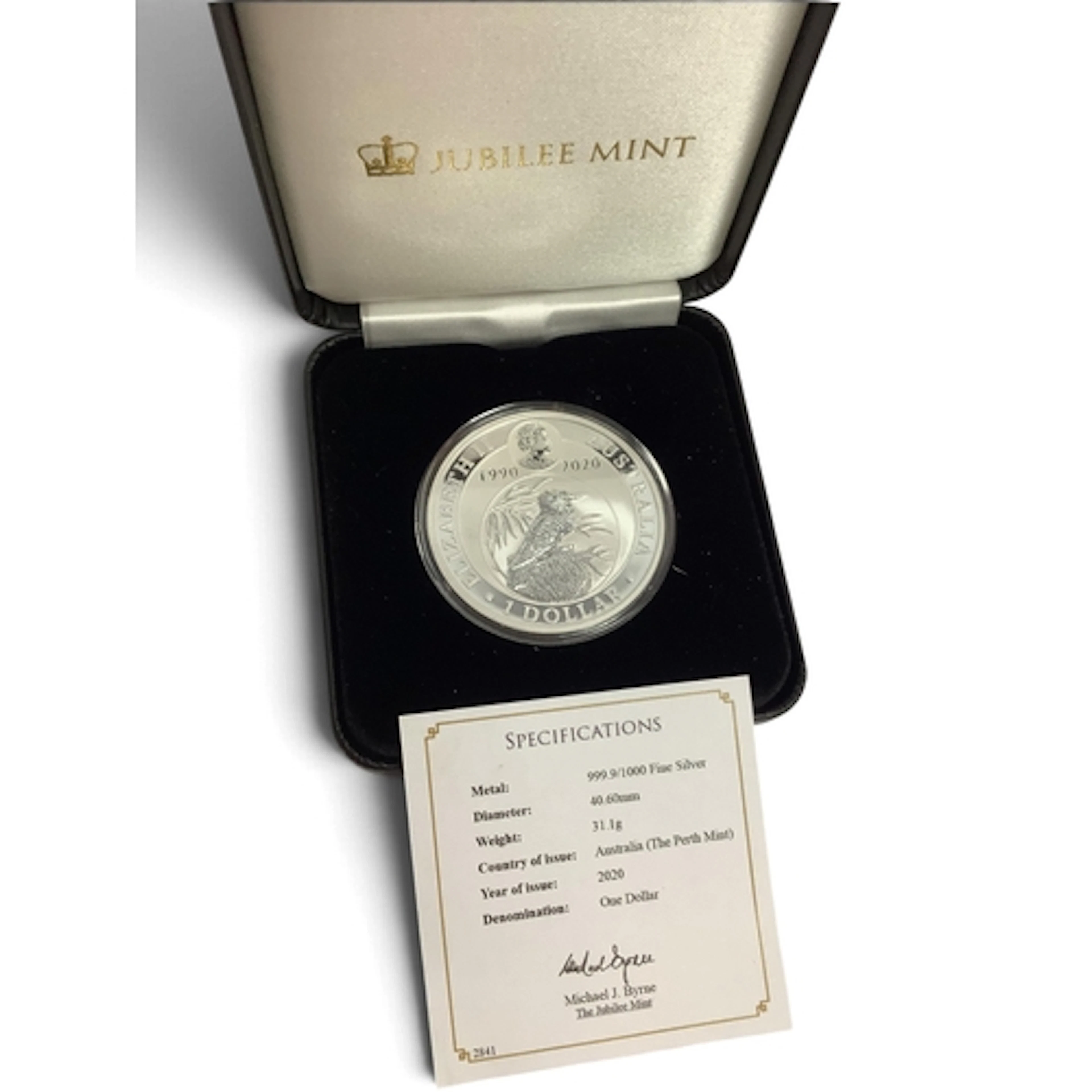 2020 Australia One Ounce Fine Silver Kookaburra Coin, cased ...