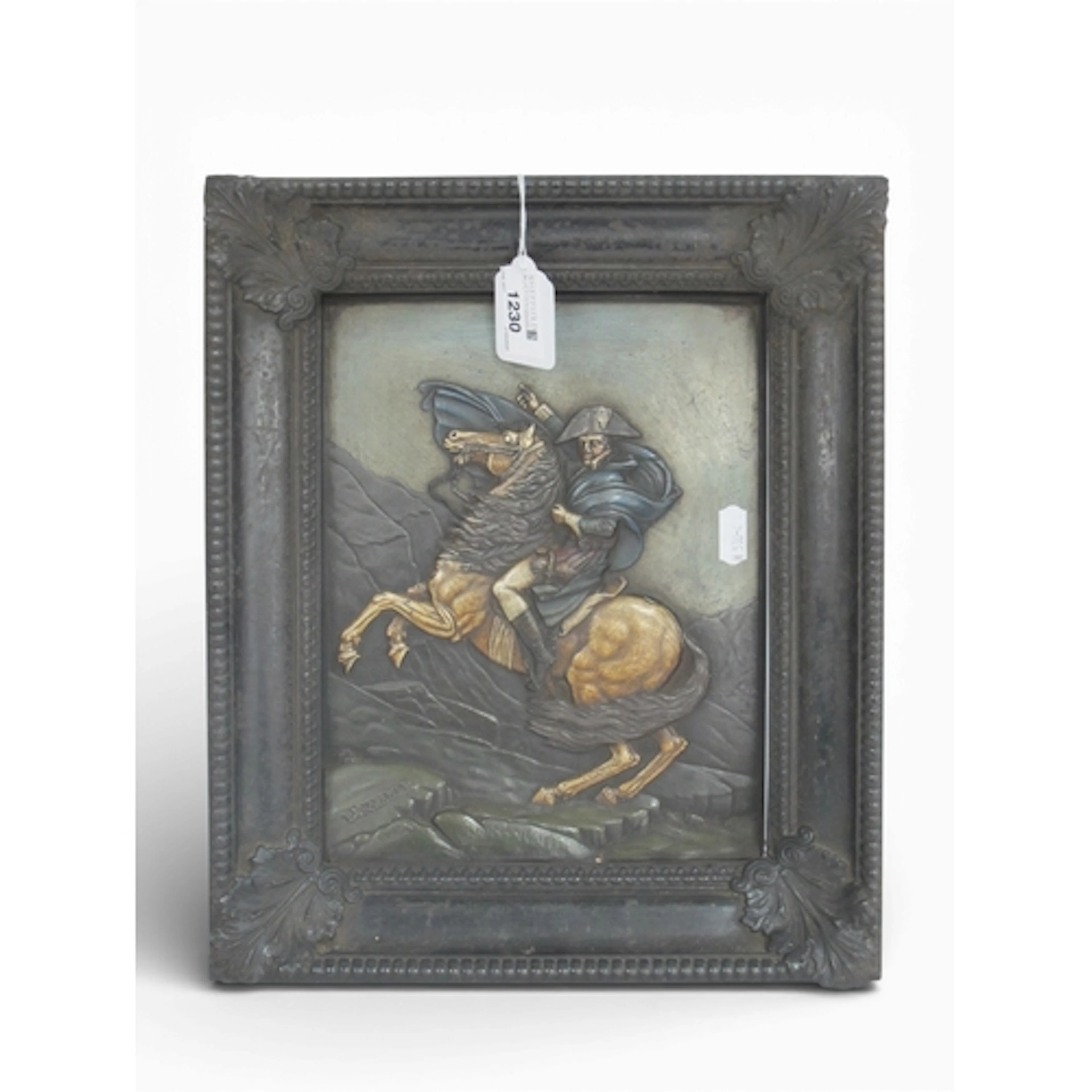 A Late XIX Century Relief Moulded Plaque of Napoleon Bonapar...