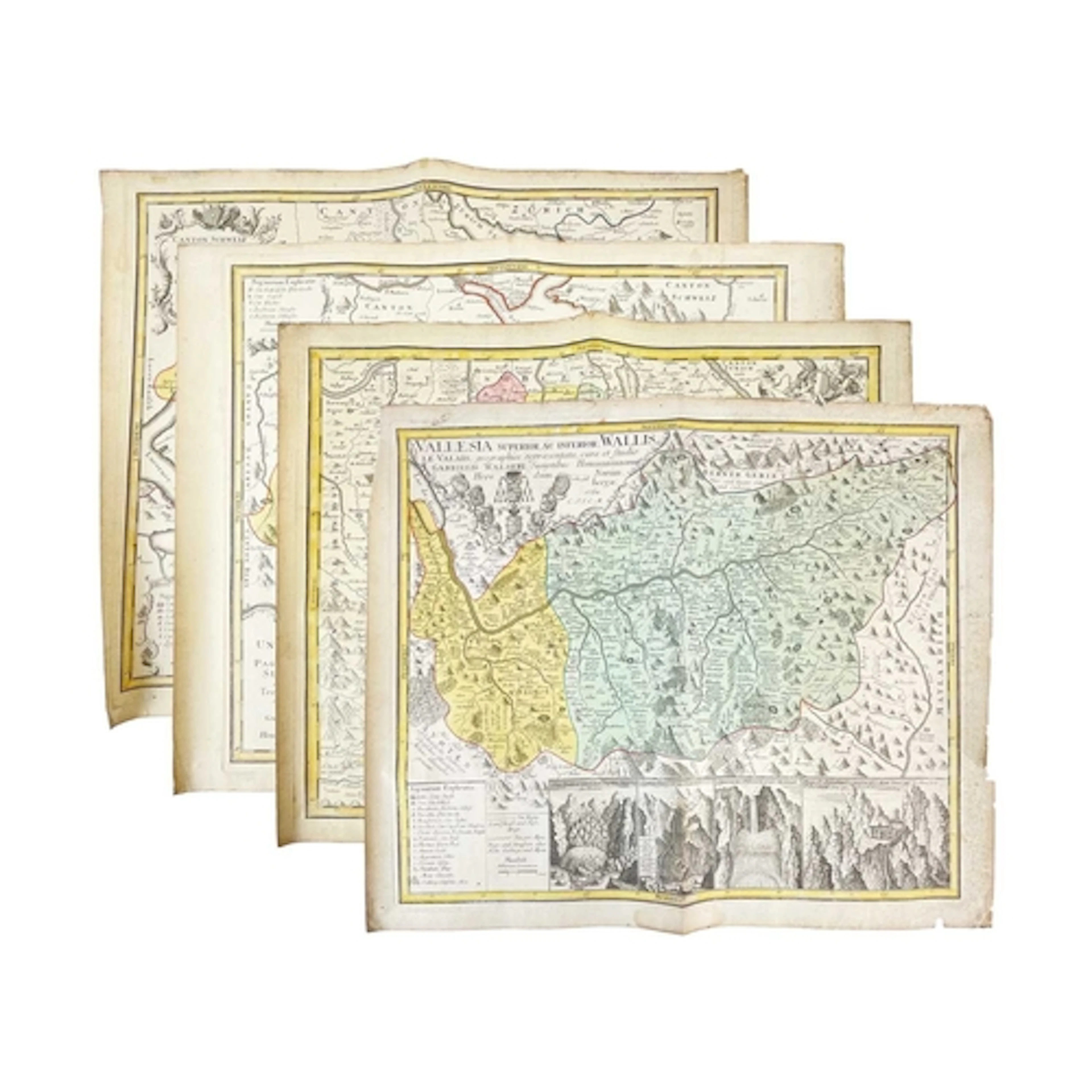 (Switzerland) Gabriel Walser (1695–1776) and Homann Heirs pu...