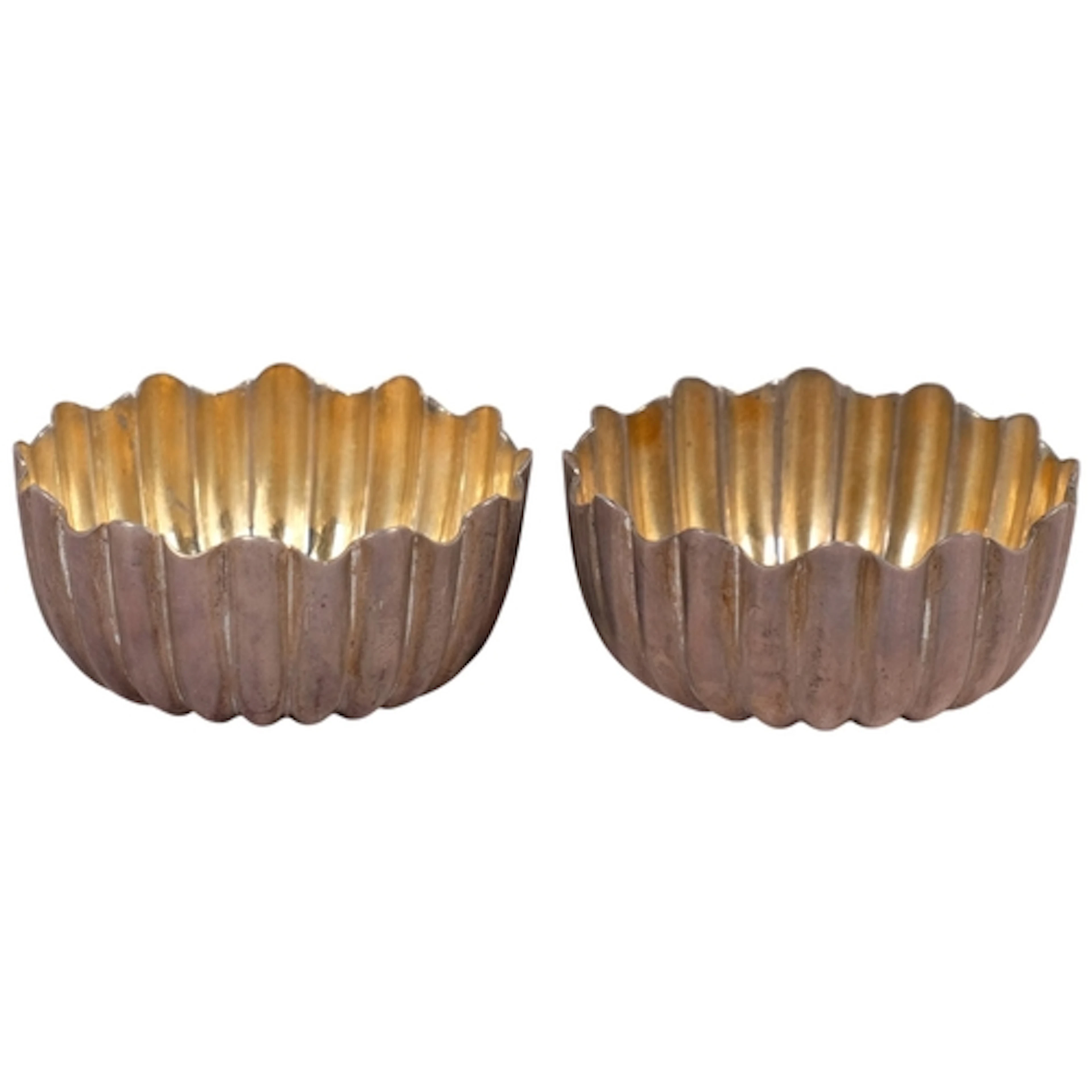 A pair of Victorian silver salt cellars, Elkington & Co, Bir...