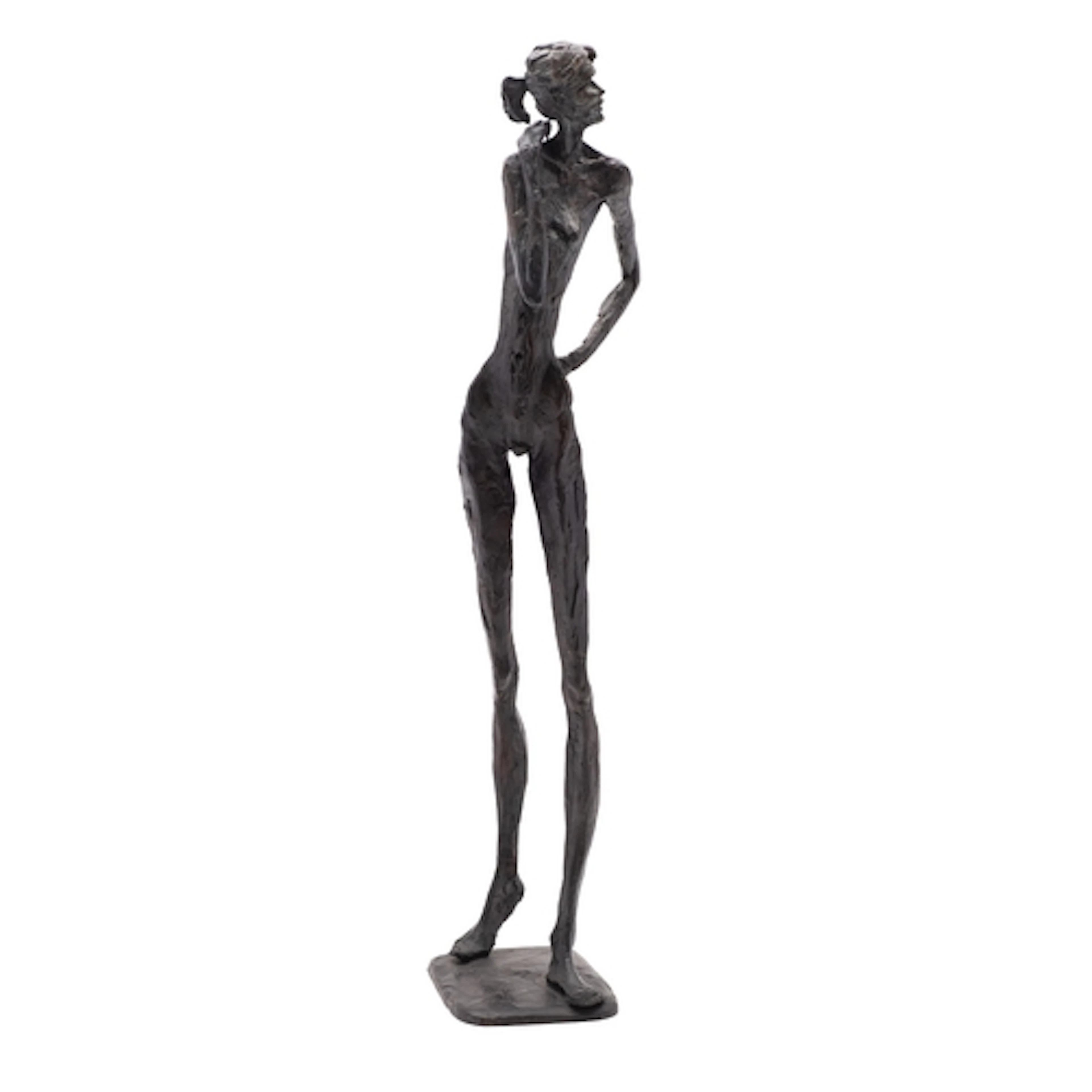 Manner of Alberto Giacometti (Swiss, 1901-1966), a patinated...