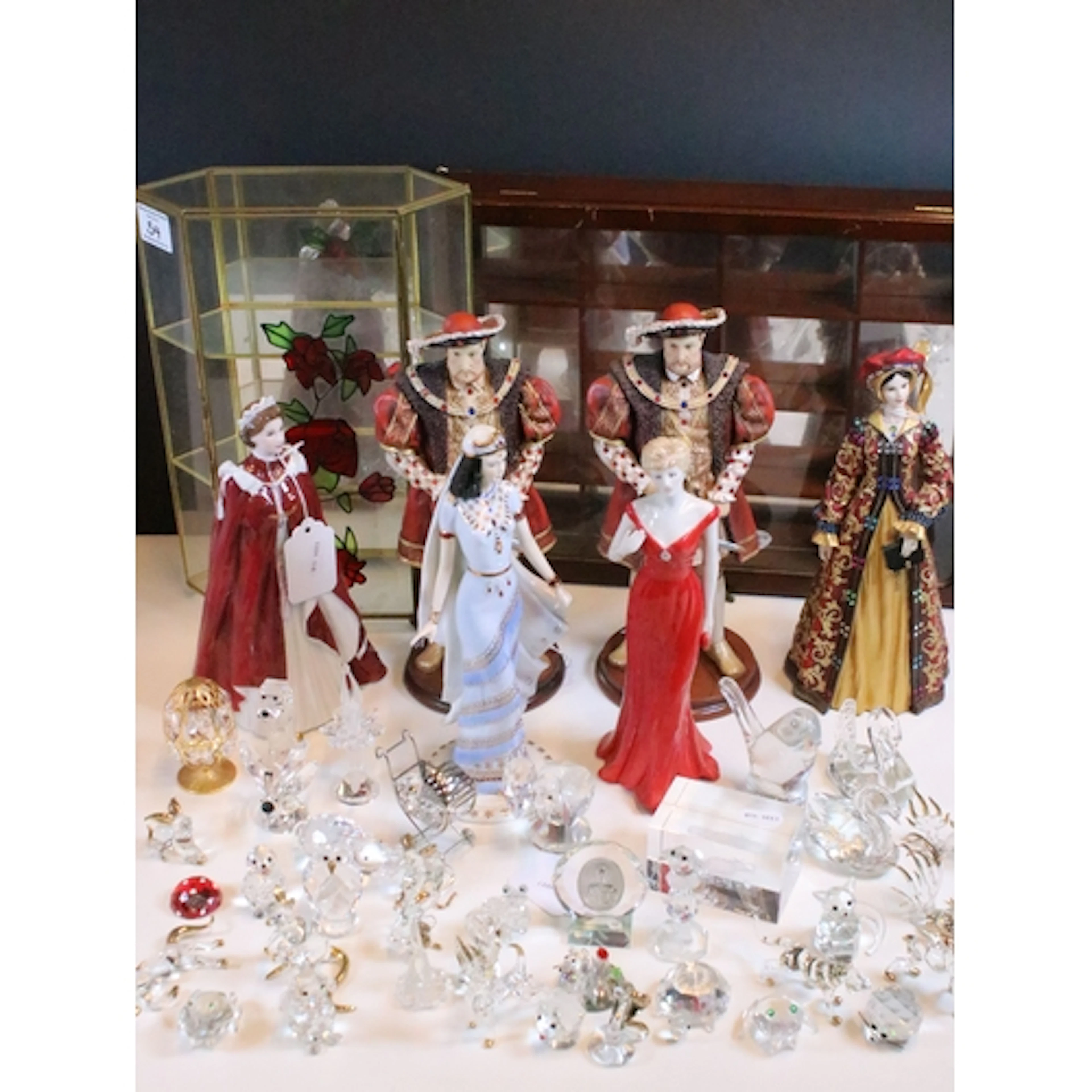 Group of ceramic and glass figures, to comprise a limited ed...