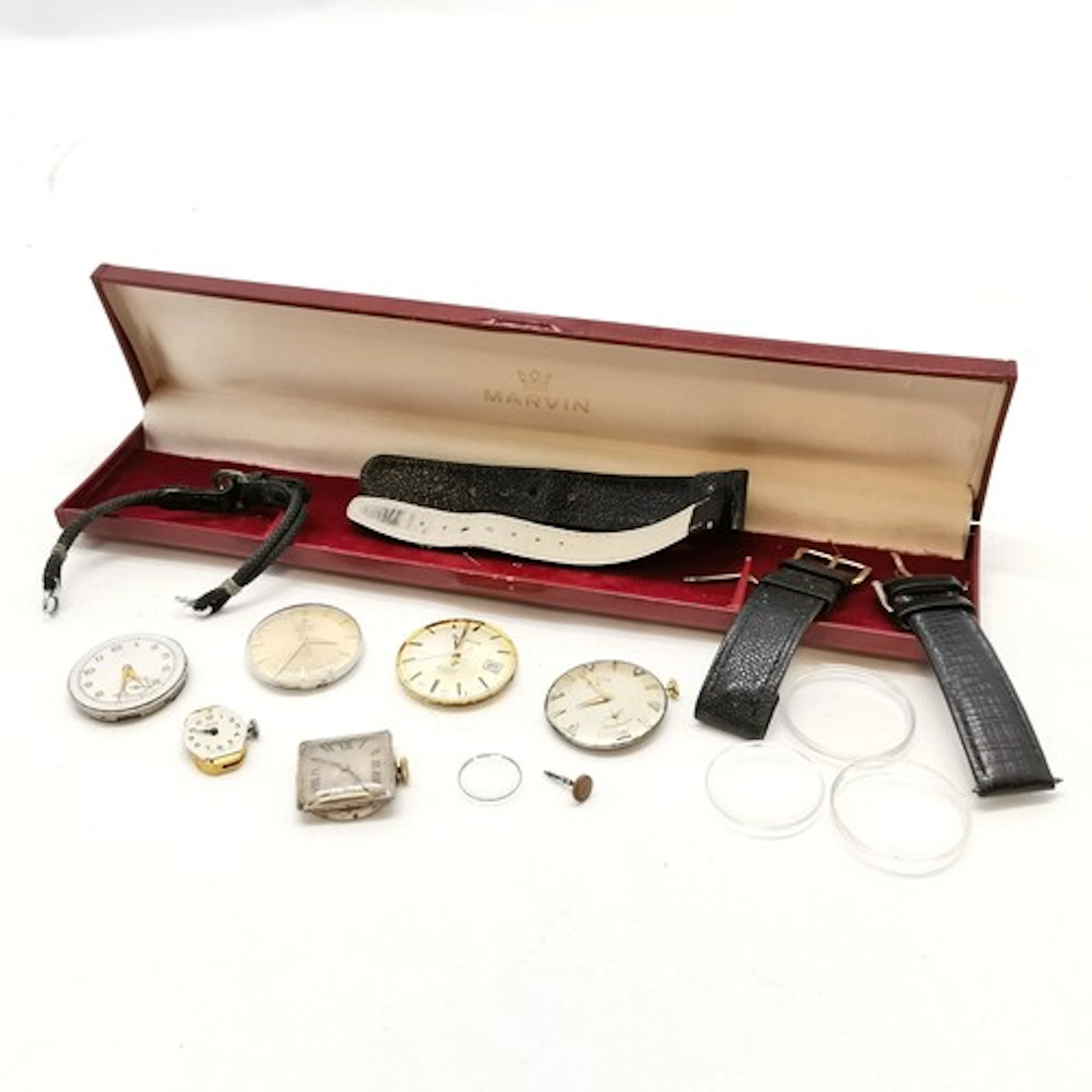 6 x mechanical wristwatch movements inc Universal Geneve pol...