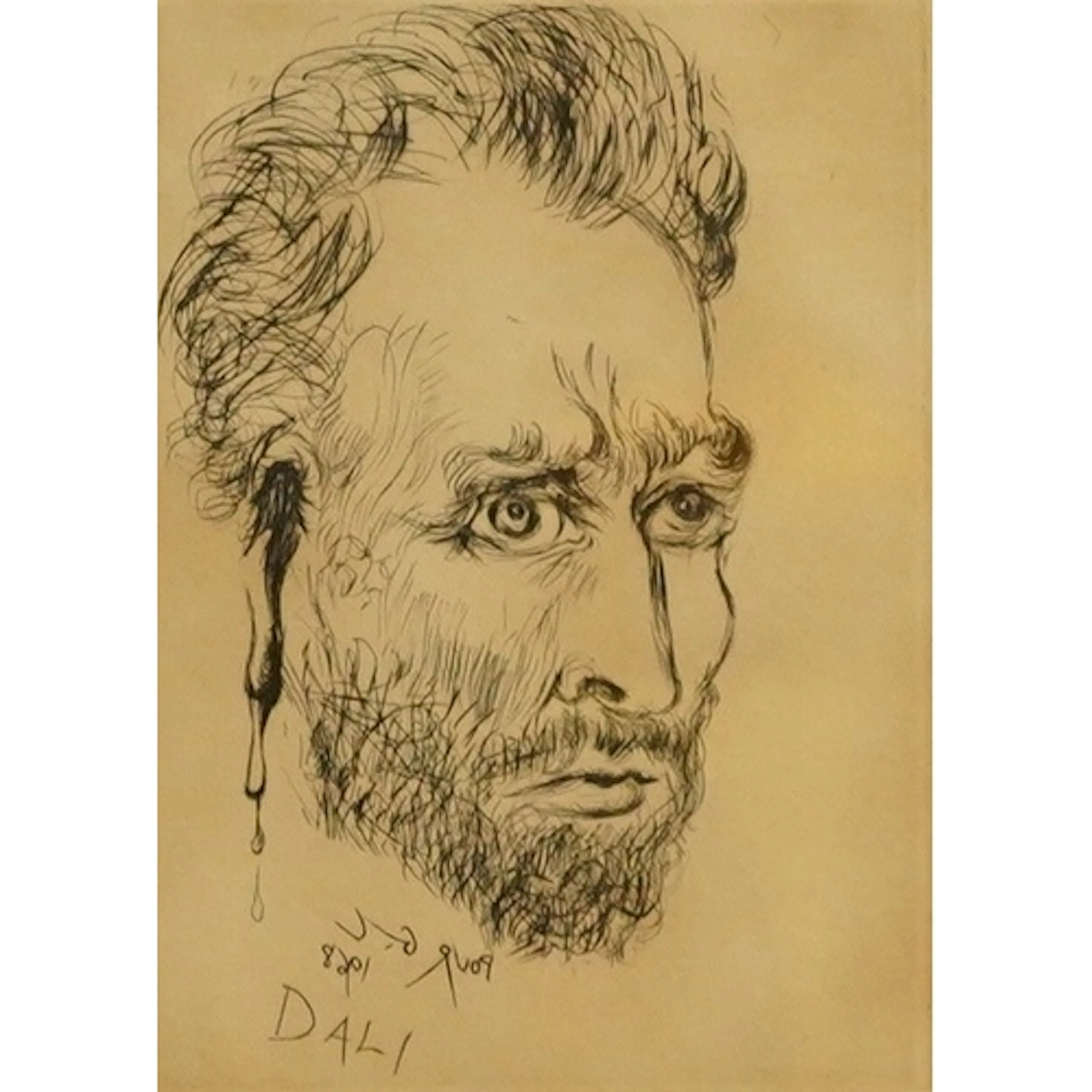 After Salvador Dali, 'Portrait of Van Gogh with Severed Ear'...