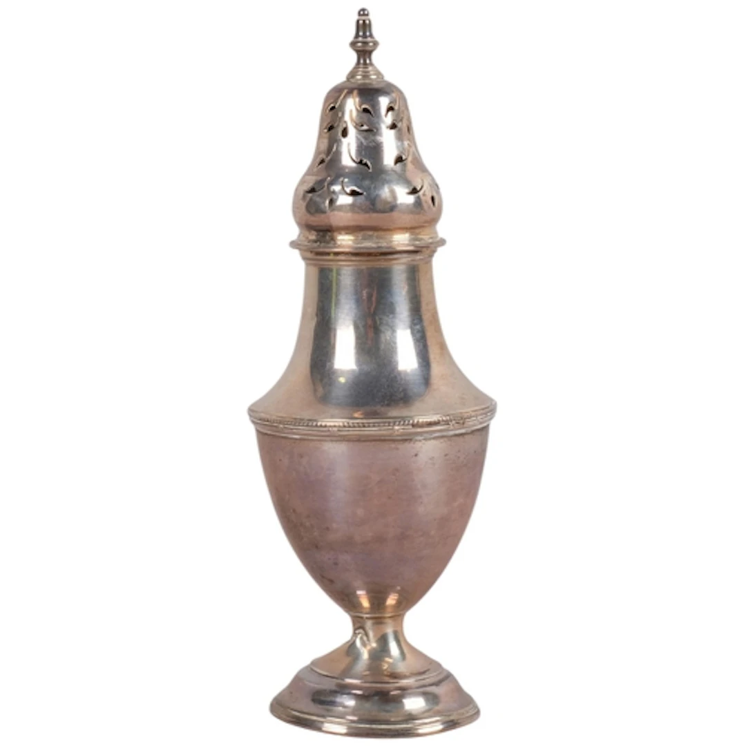 A George V silver sugar caster, Vale Brothers & Sermon, Ches...