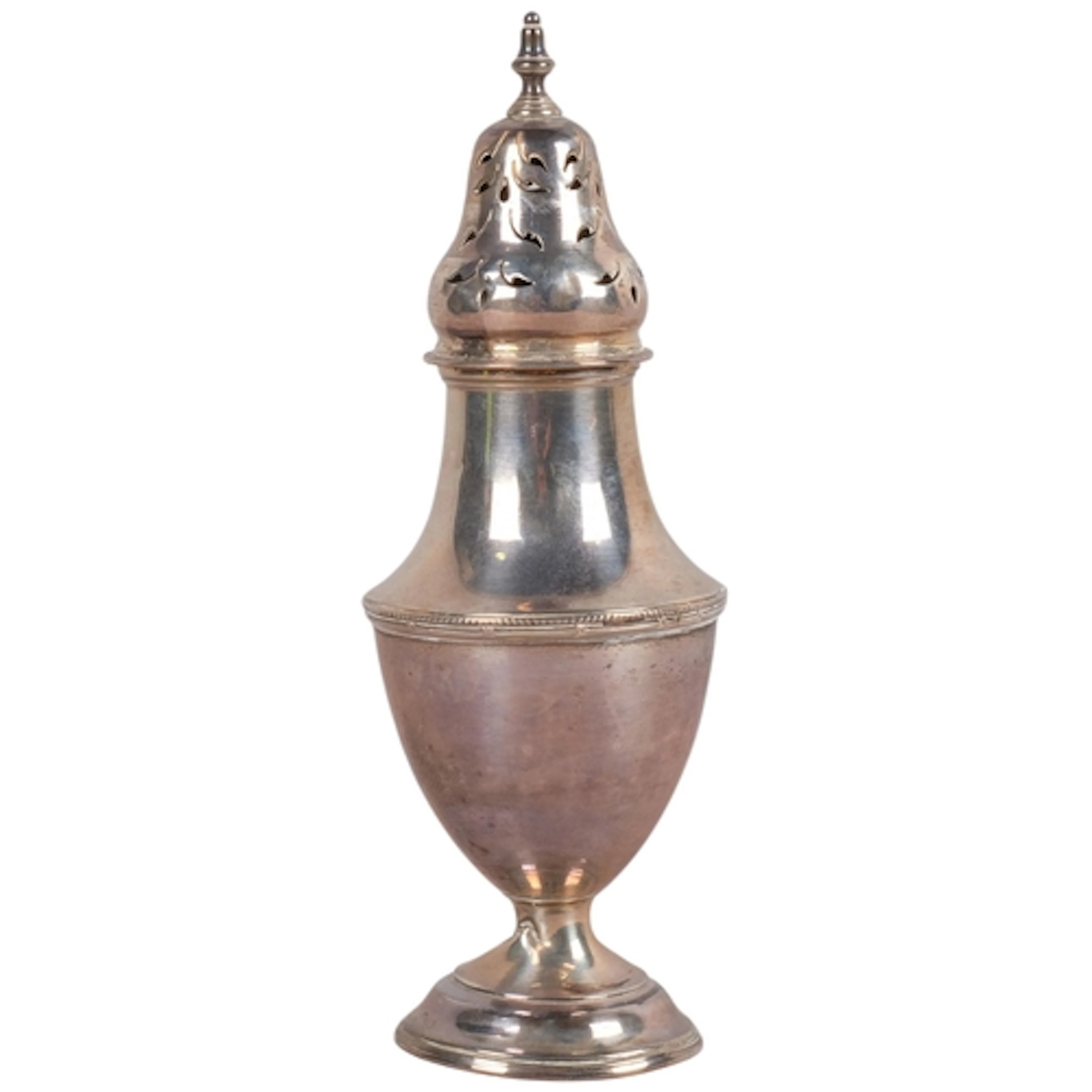A George V silver sugar caster, Vale Brothers & Sermon, Ches...