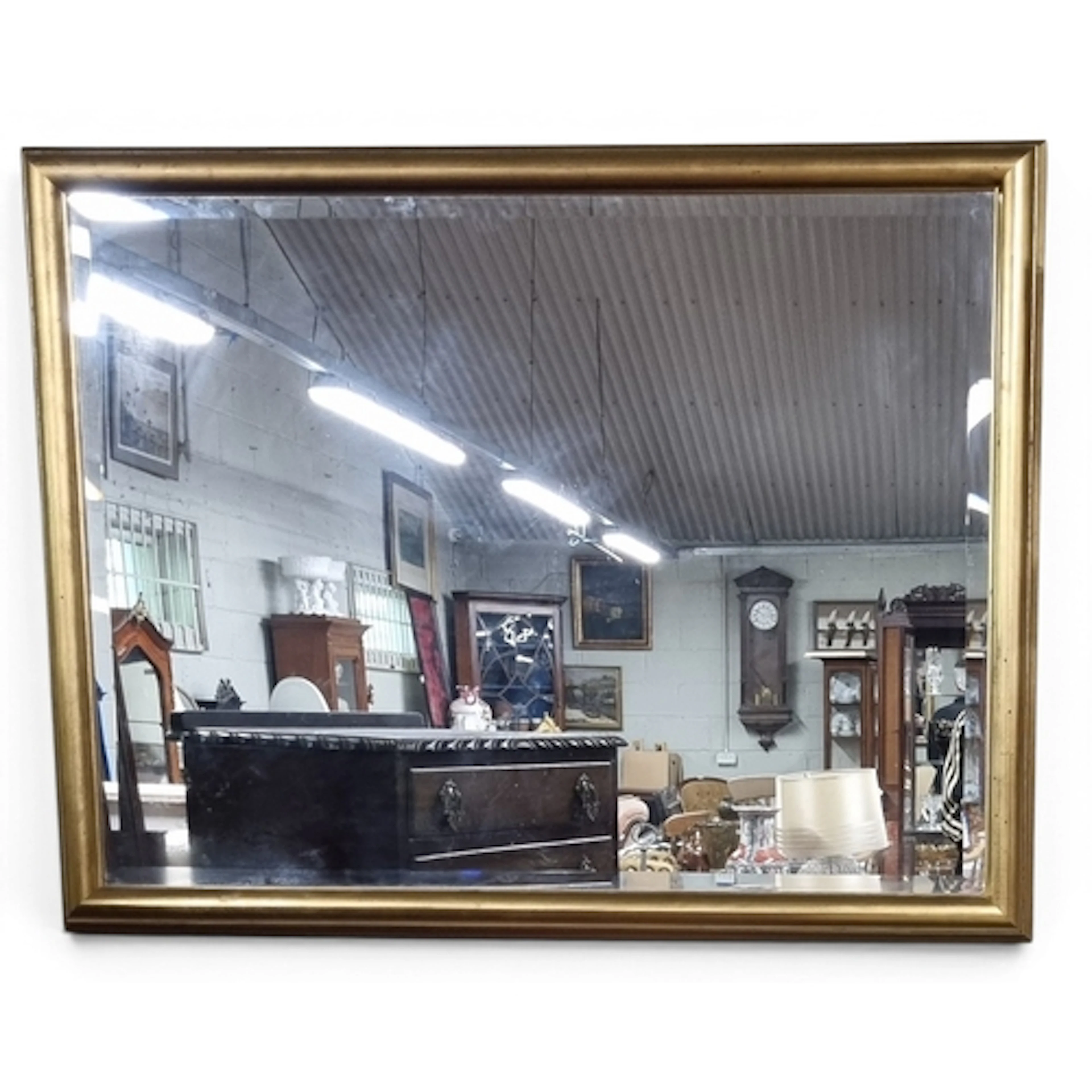 A good modern rectangular Mirror with bevelled mirror glass....
