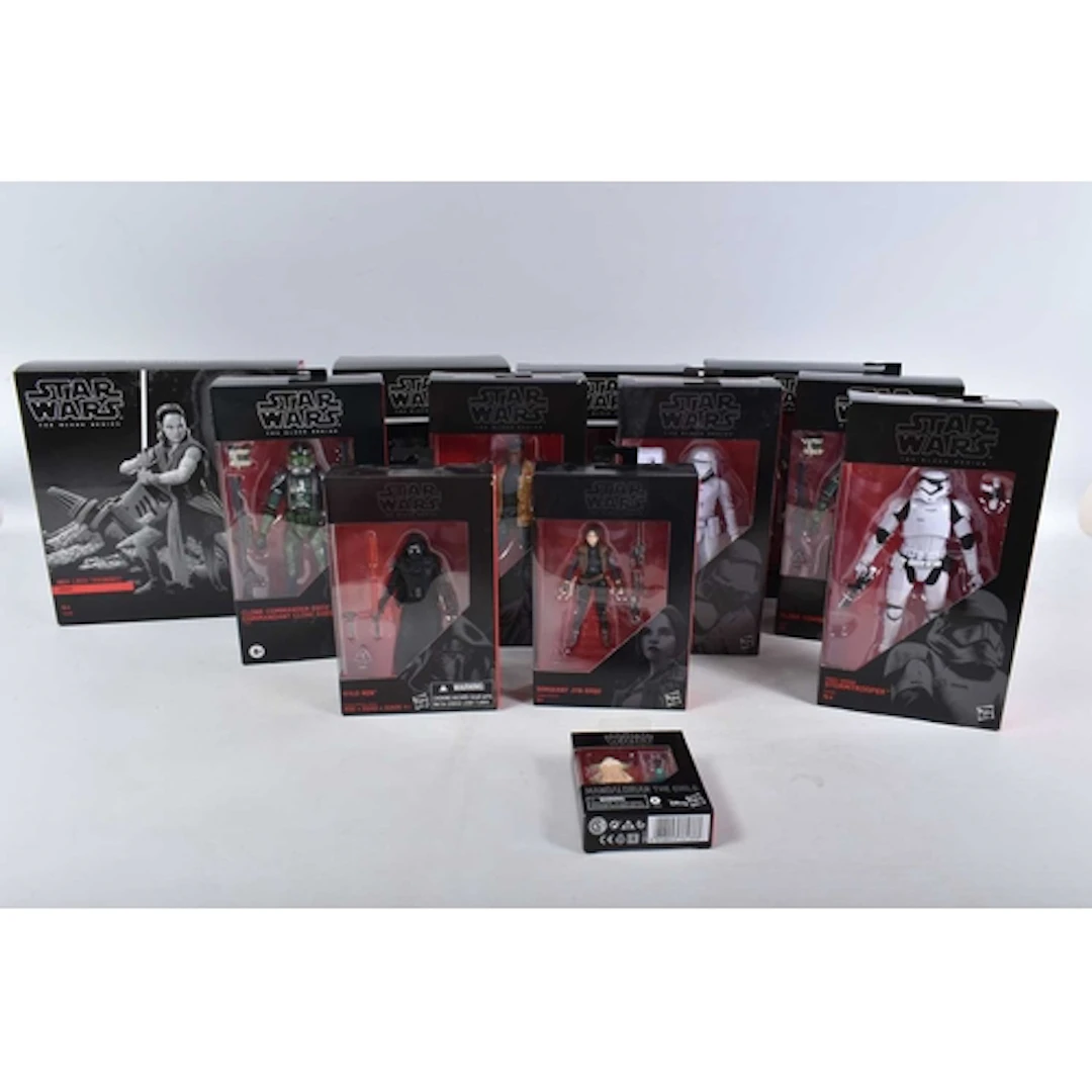 A COLLECTION OF DISNEY HASBRO STAR WARS THE BLACK SERIES FIG...