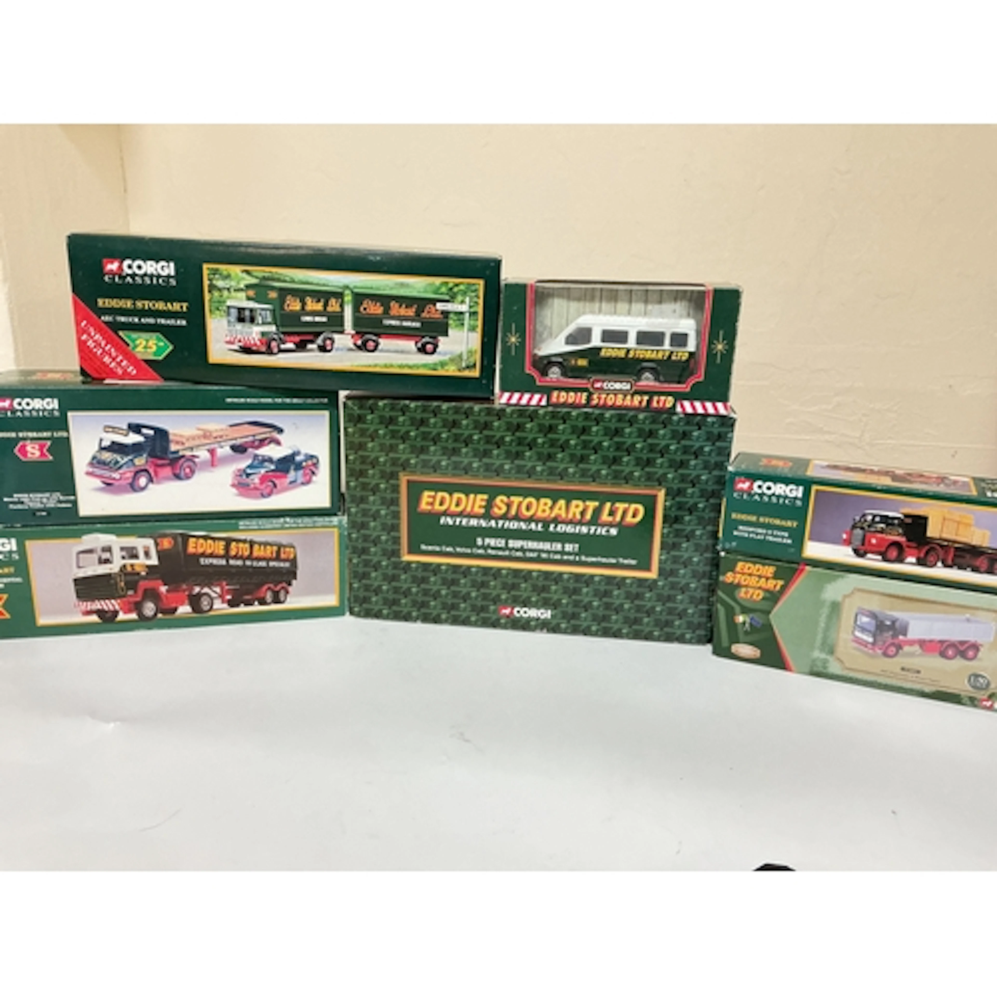 A Collection Of Boxed Corgi Diecast In Eddie Stobbart Livery...