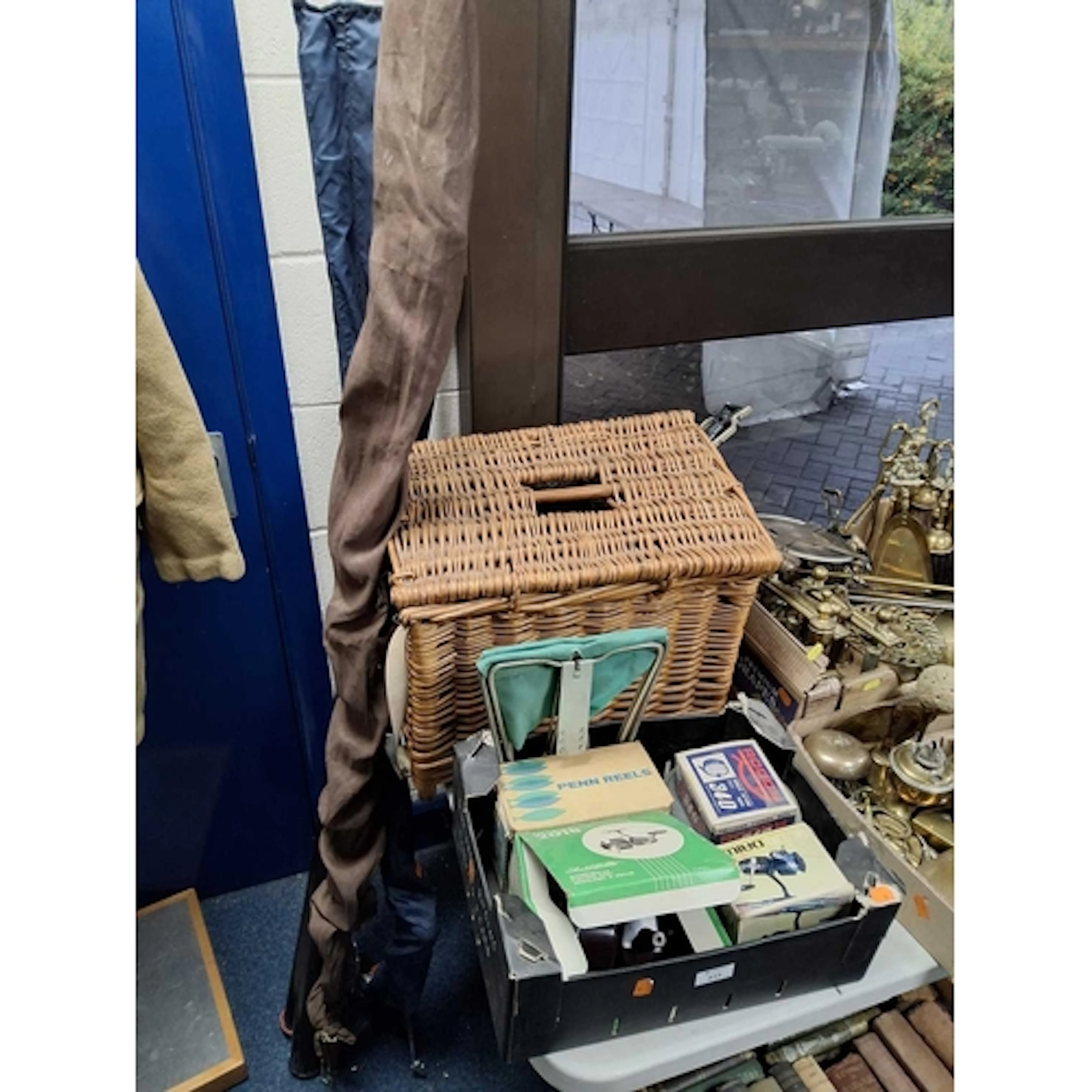 ONE BOX AND LOOSE OF FISHING EQUIPMENT to include two sea fi...