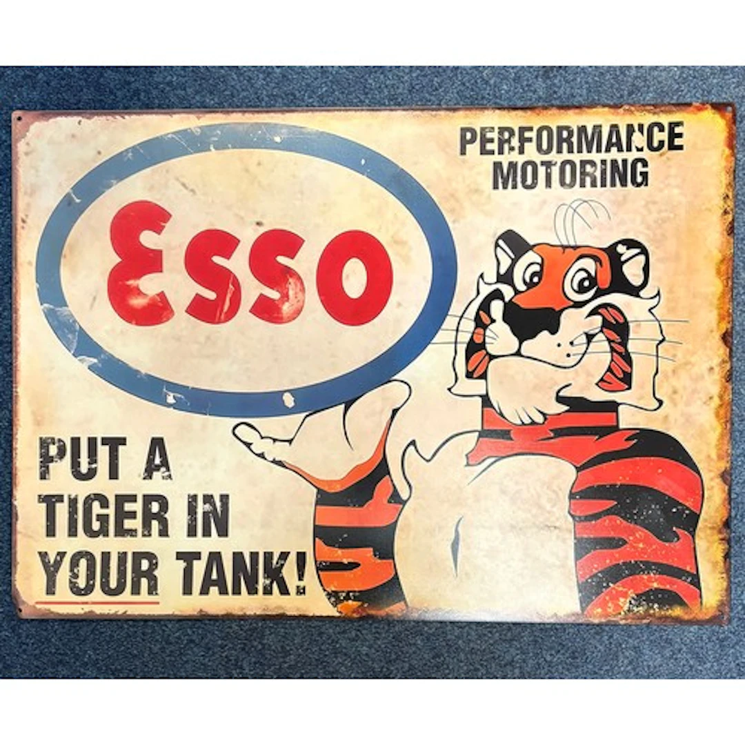 An Esso reproduction tin plate sign 50 x 70cm