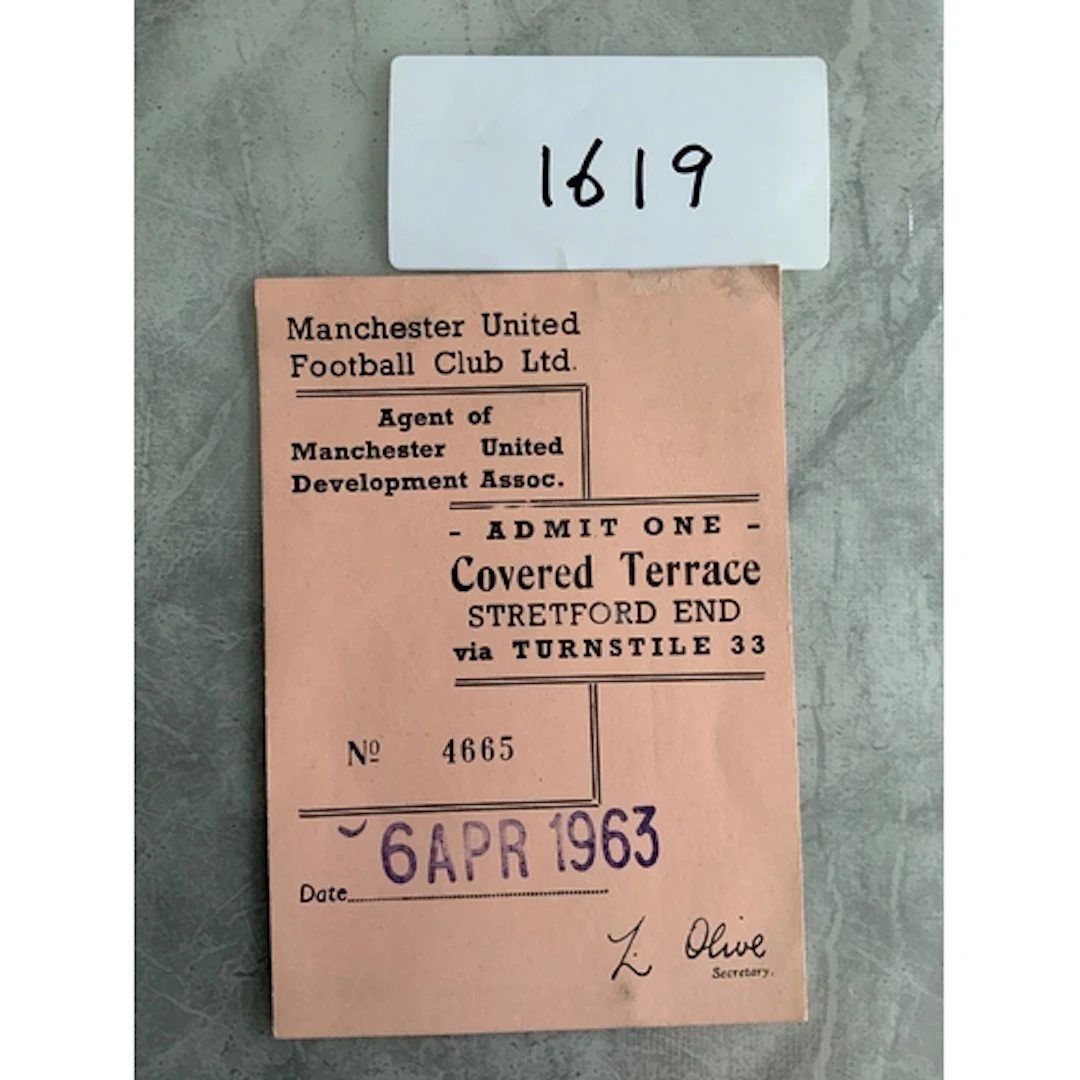 62/63 Manchester United v Wolves Postponed Football Ticket: ...