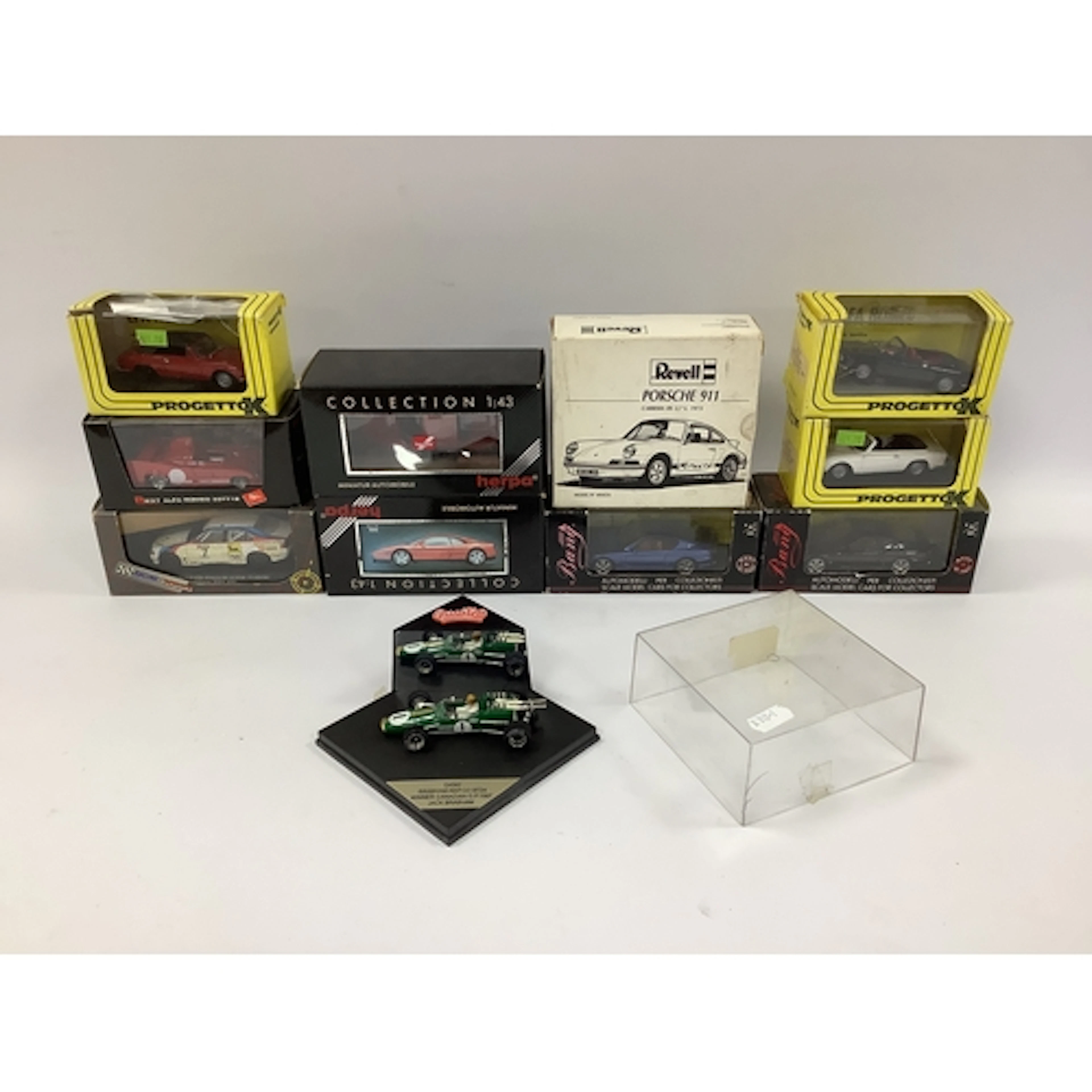 Eleven 1:43rd scale diecast model cars by Herpa, Bang (Italy...
