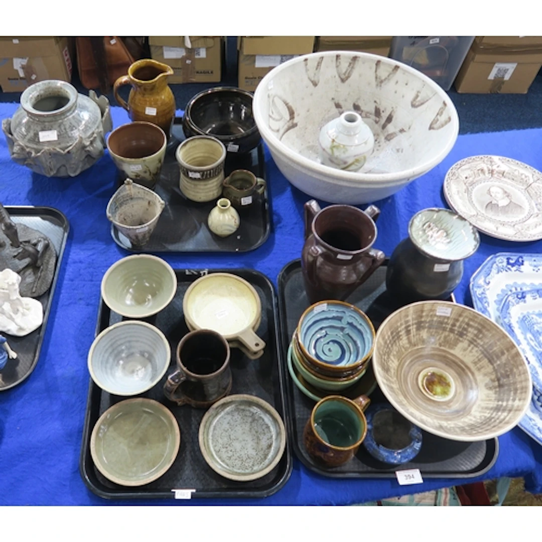 A collection of studio pottery including Eddie Goodall, Tom ...