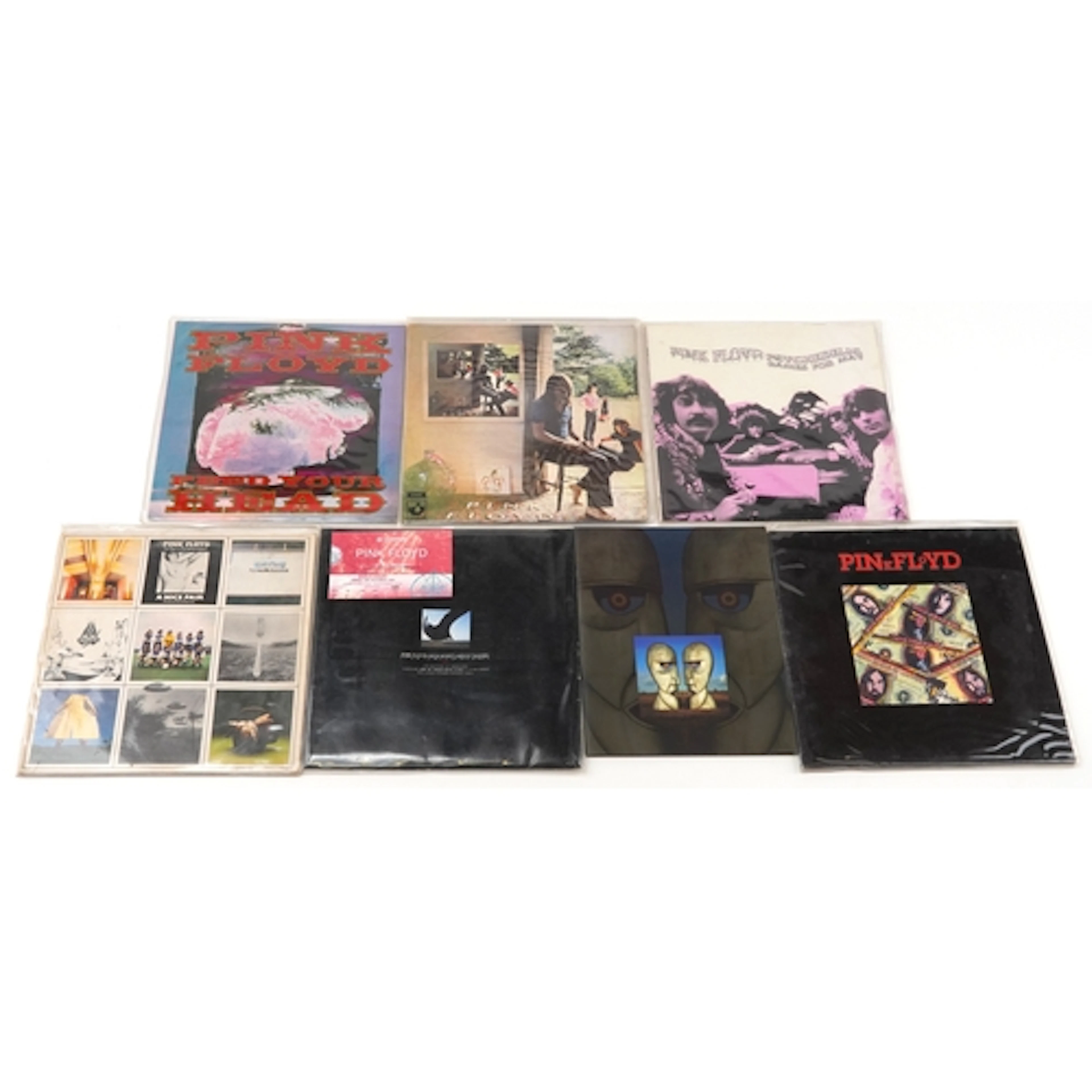 Six Pink Floyd vinyl LP records including Money, Umma Gumma,...