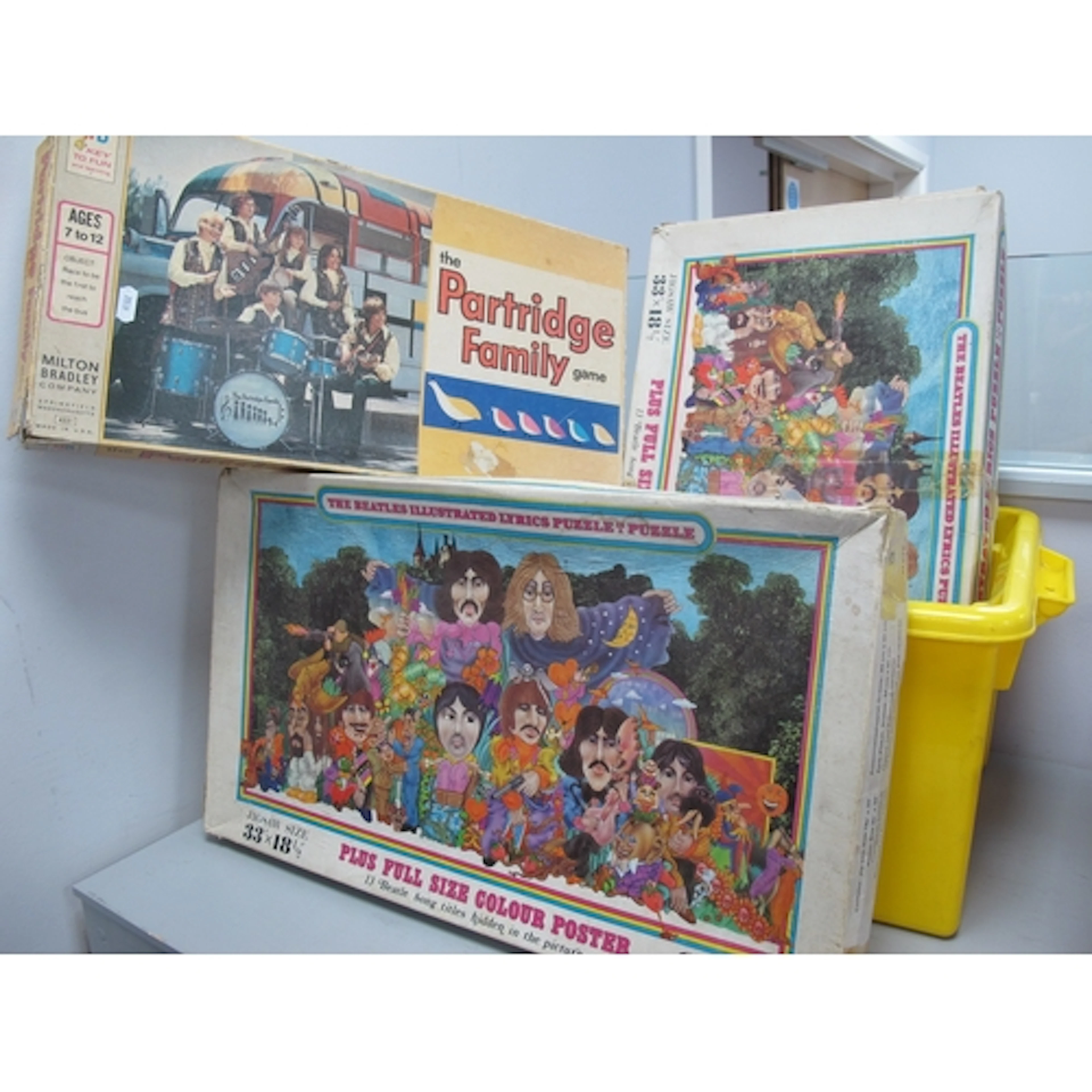 Beatles Illustrated Lyrics Puzzles, three of, no posters but...