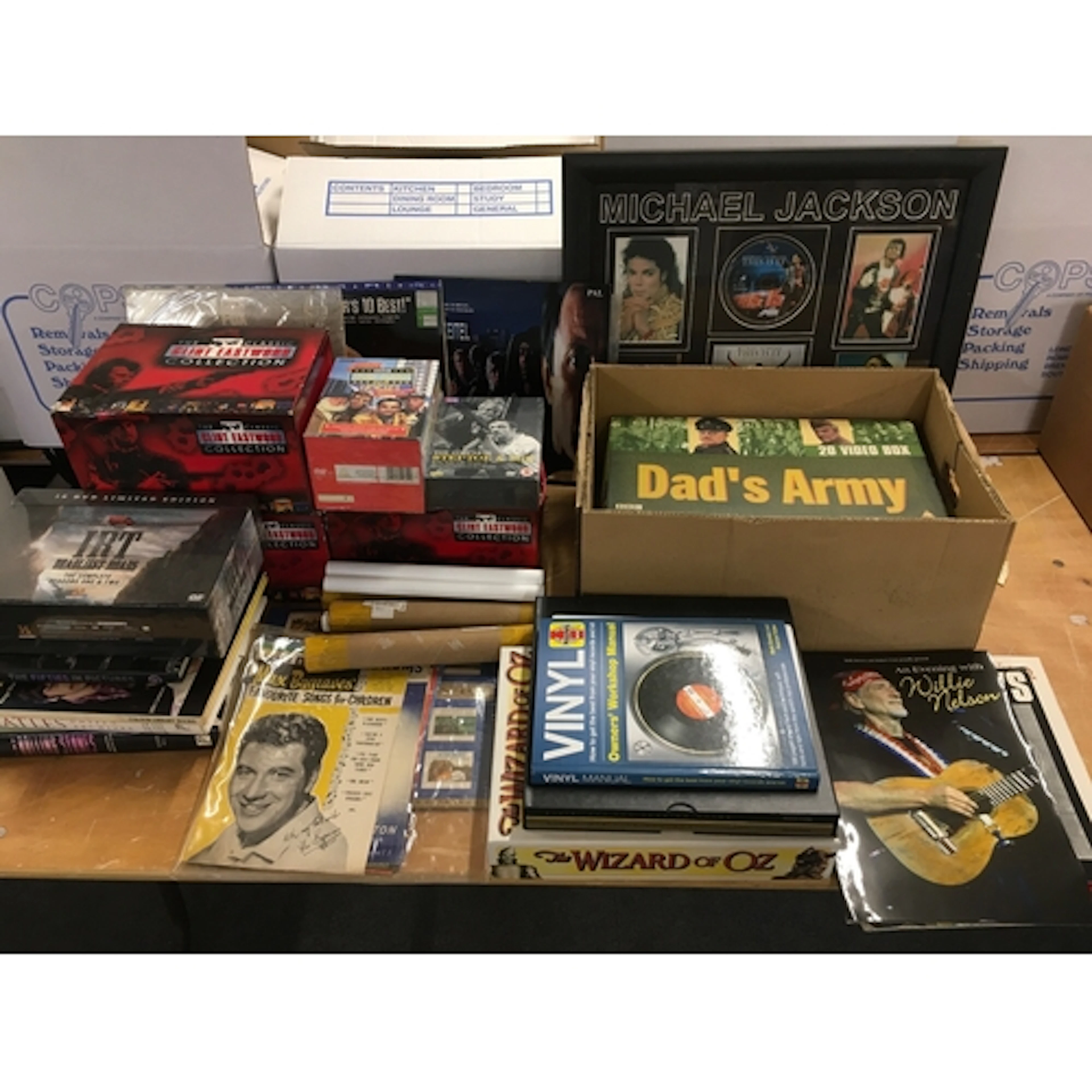 A collection of music, TV and film ephemera comprising seale...