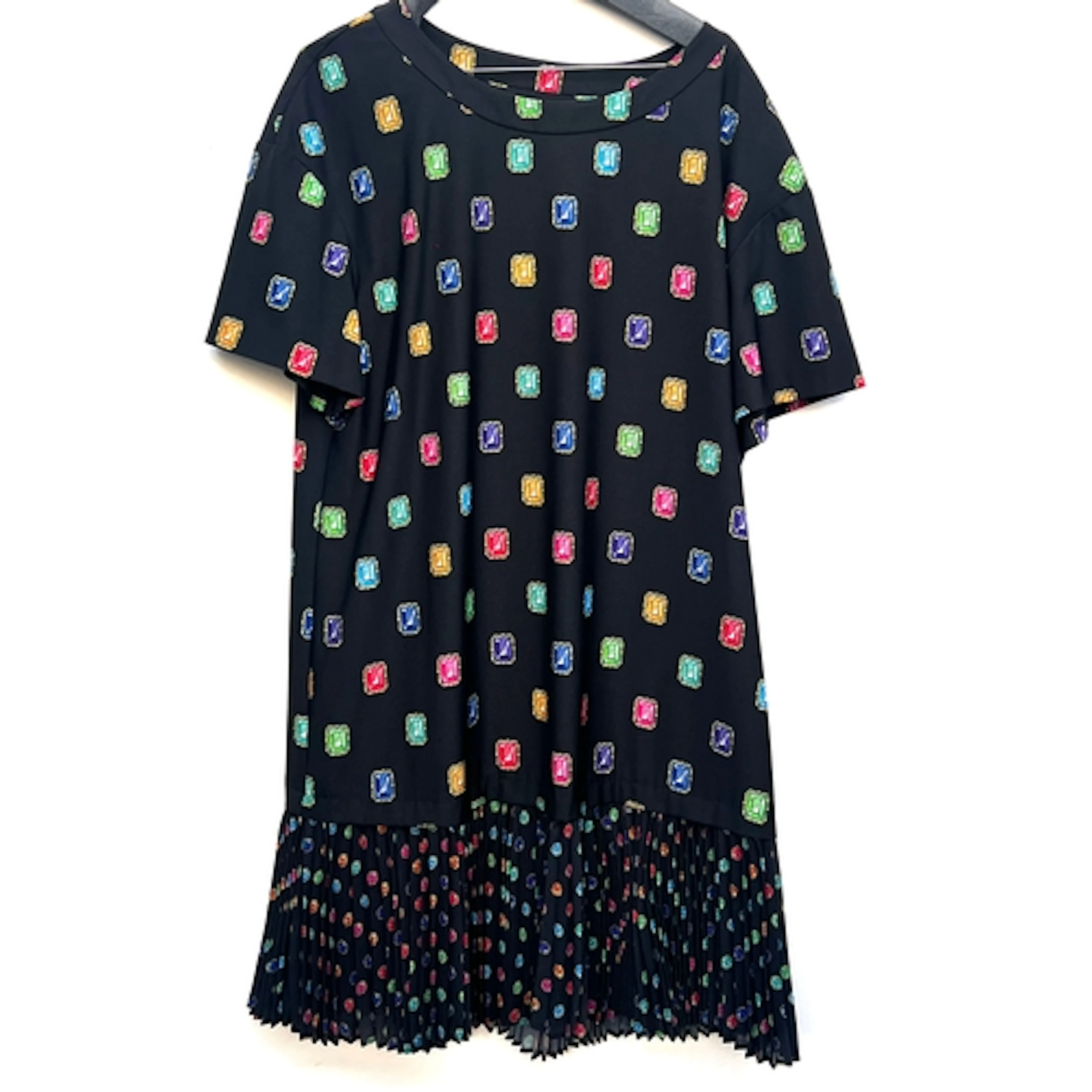 A Moschino Boutique short sleeved dress in a multicoloured j...