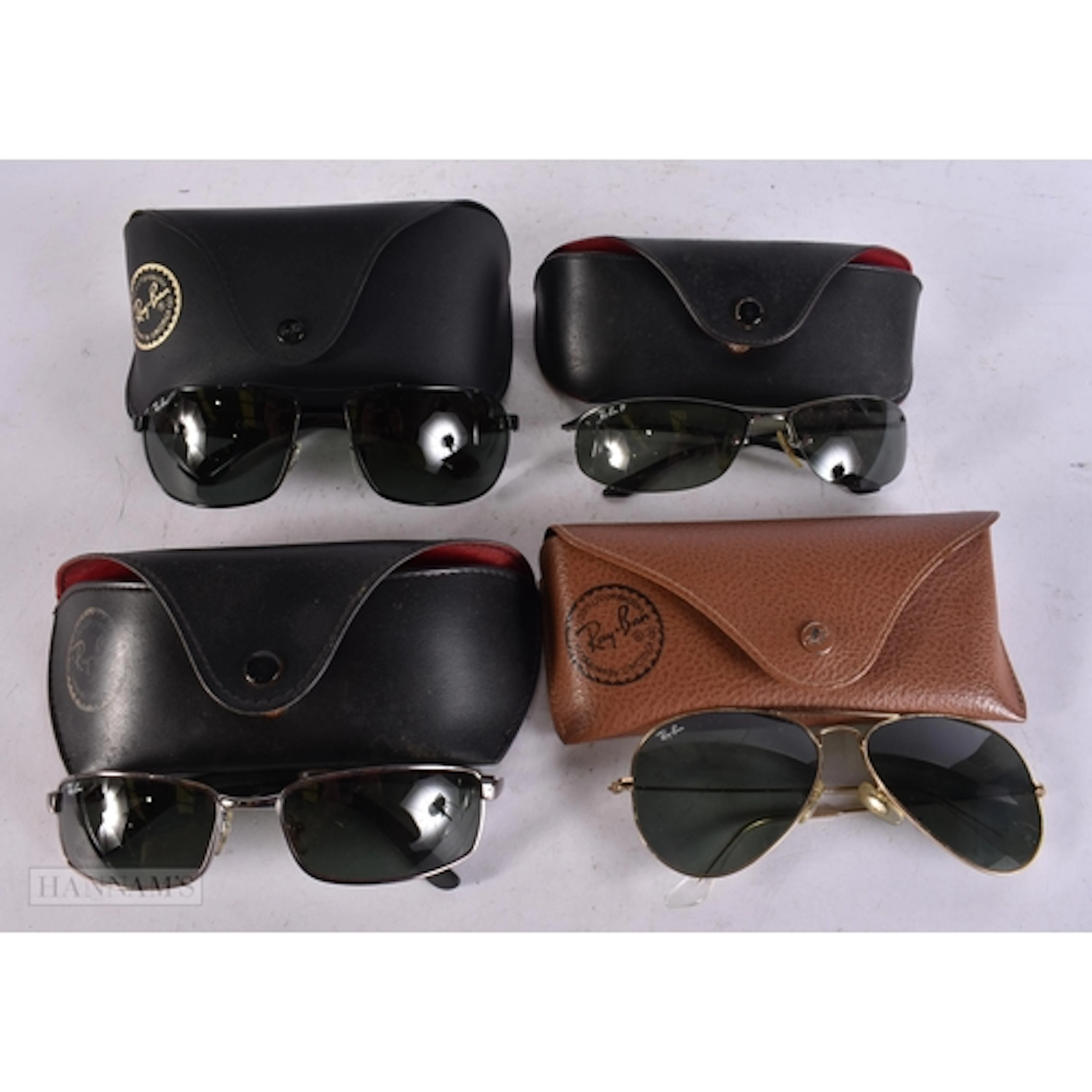 Raybans Designer Sunglasses Cased. (4)
