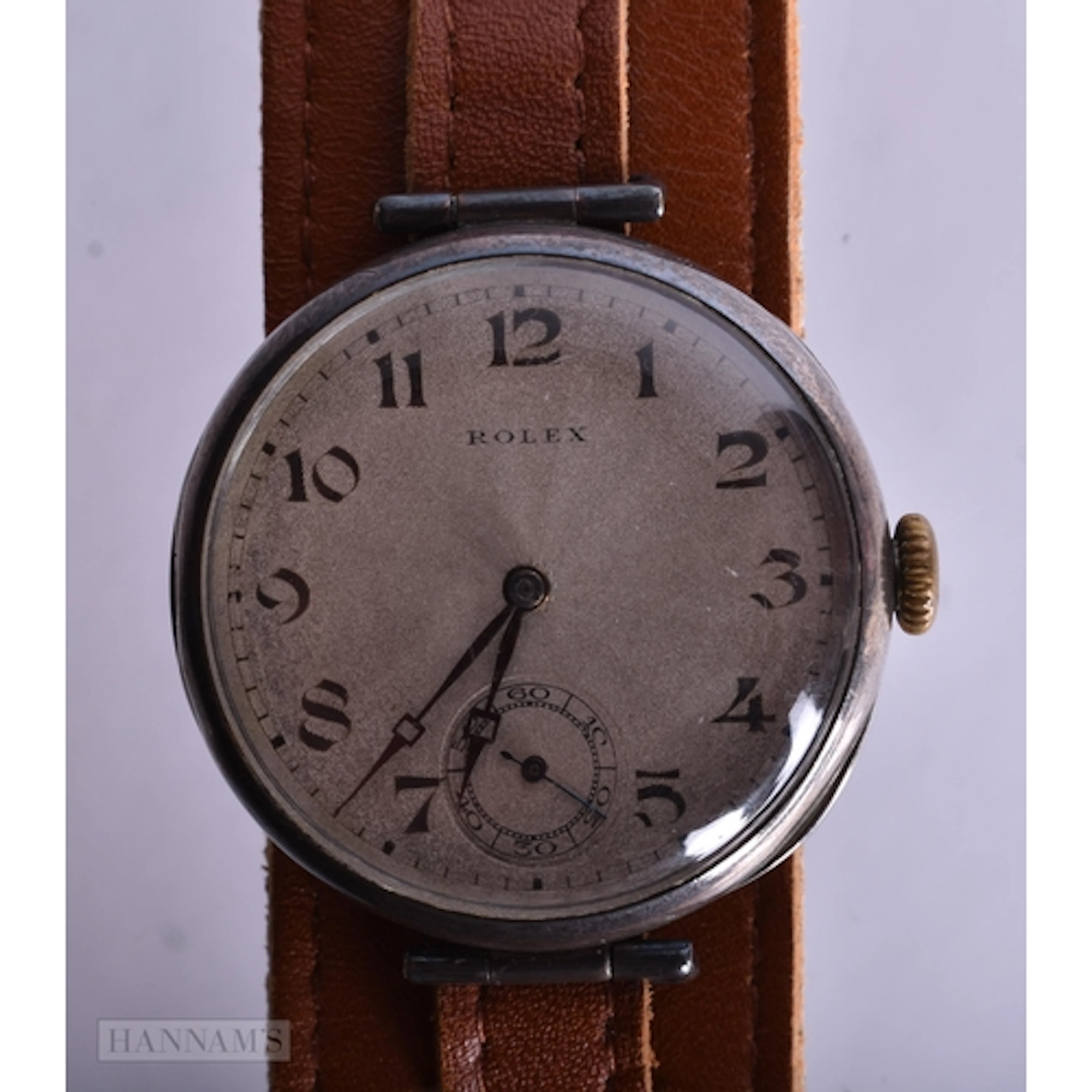 A Vintage Rolex Trench Watch. 3.5cm incl crown. Working