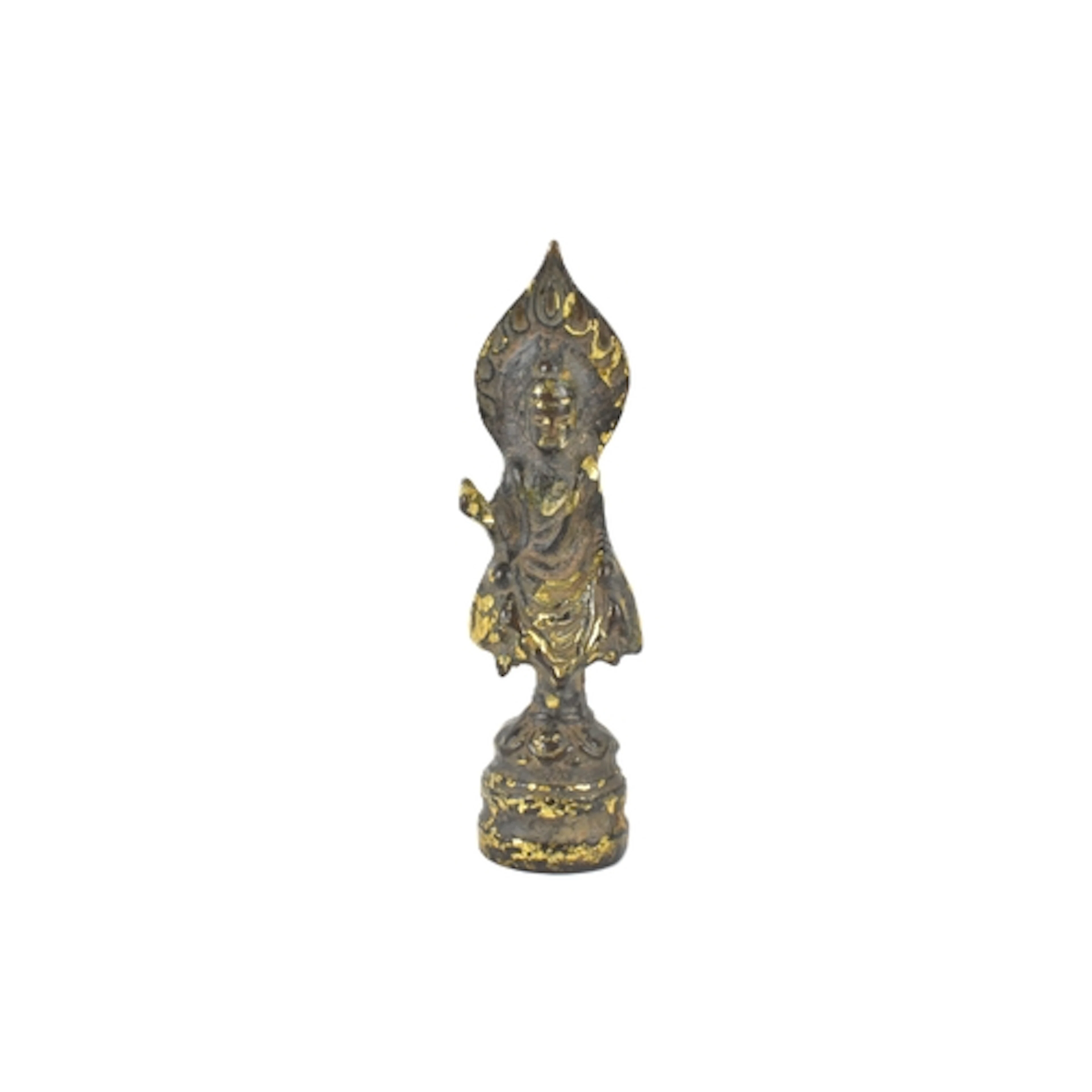 A Chinese gilt-bronze figure of Buddha, reputedly Sui dynast...
