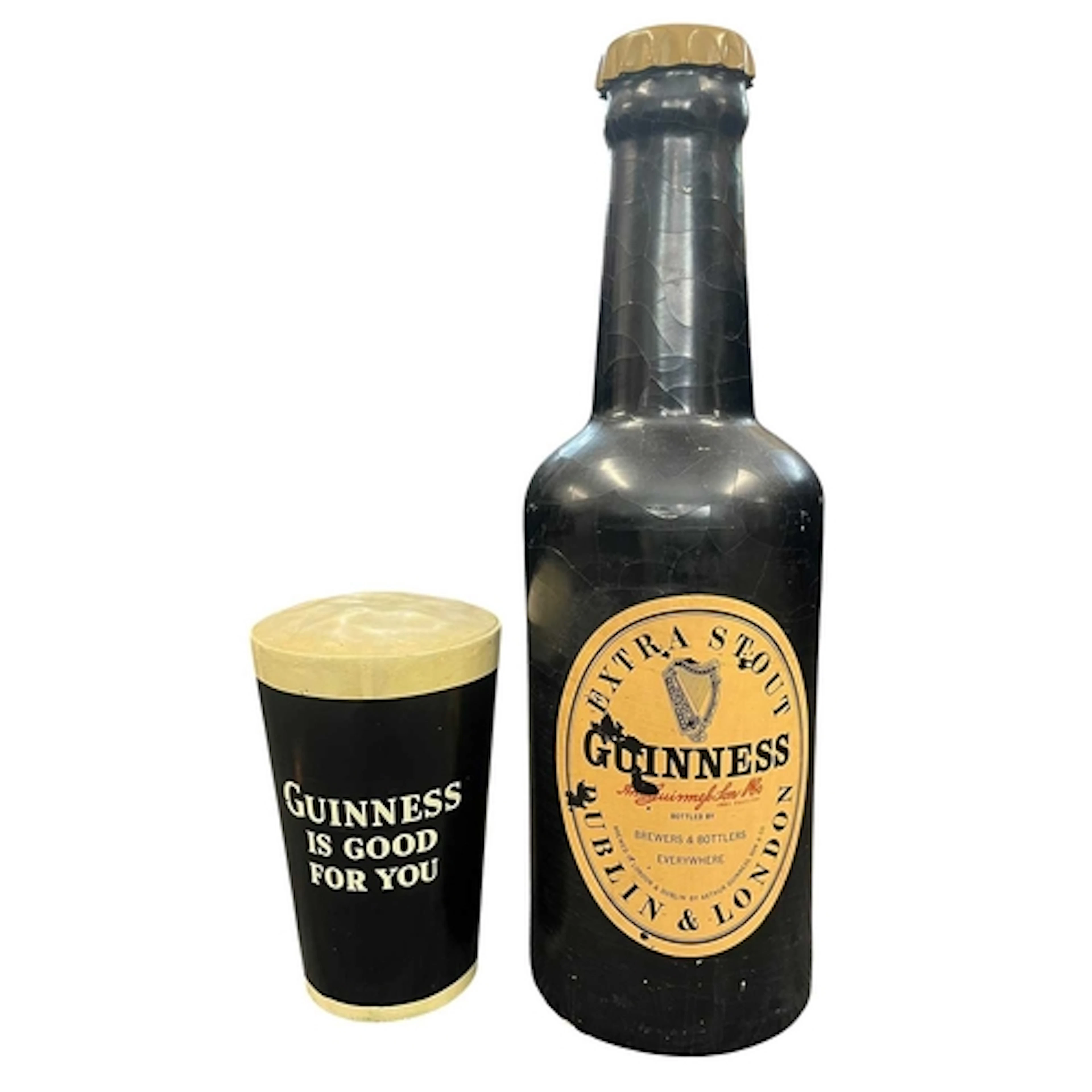 Guinness - two pieces of vintage 20th century shop display /...