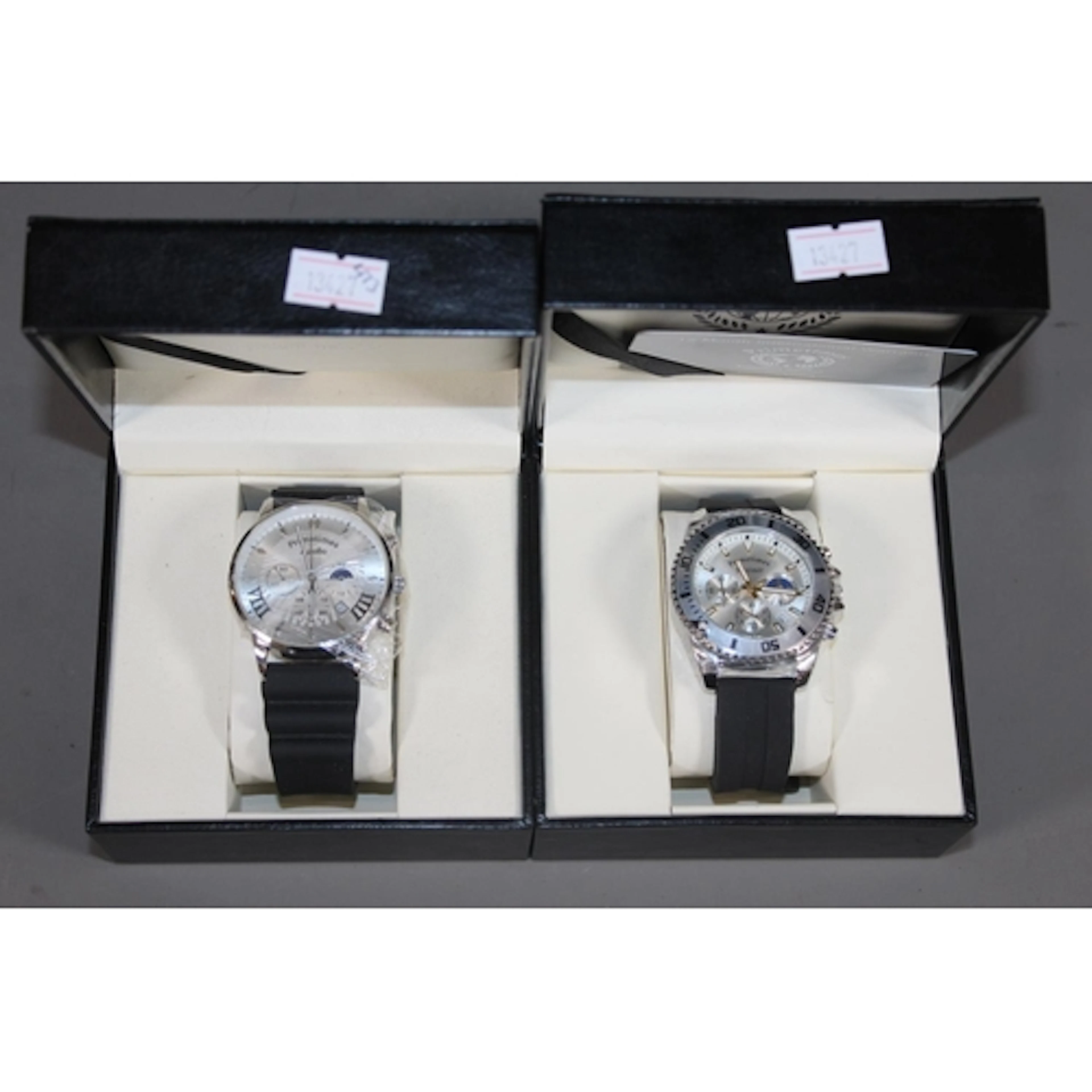 A gents boxed Primetimes Mariner fashion wristwatch on rubbe...