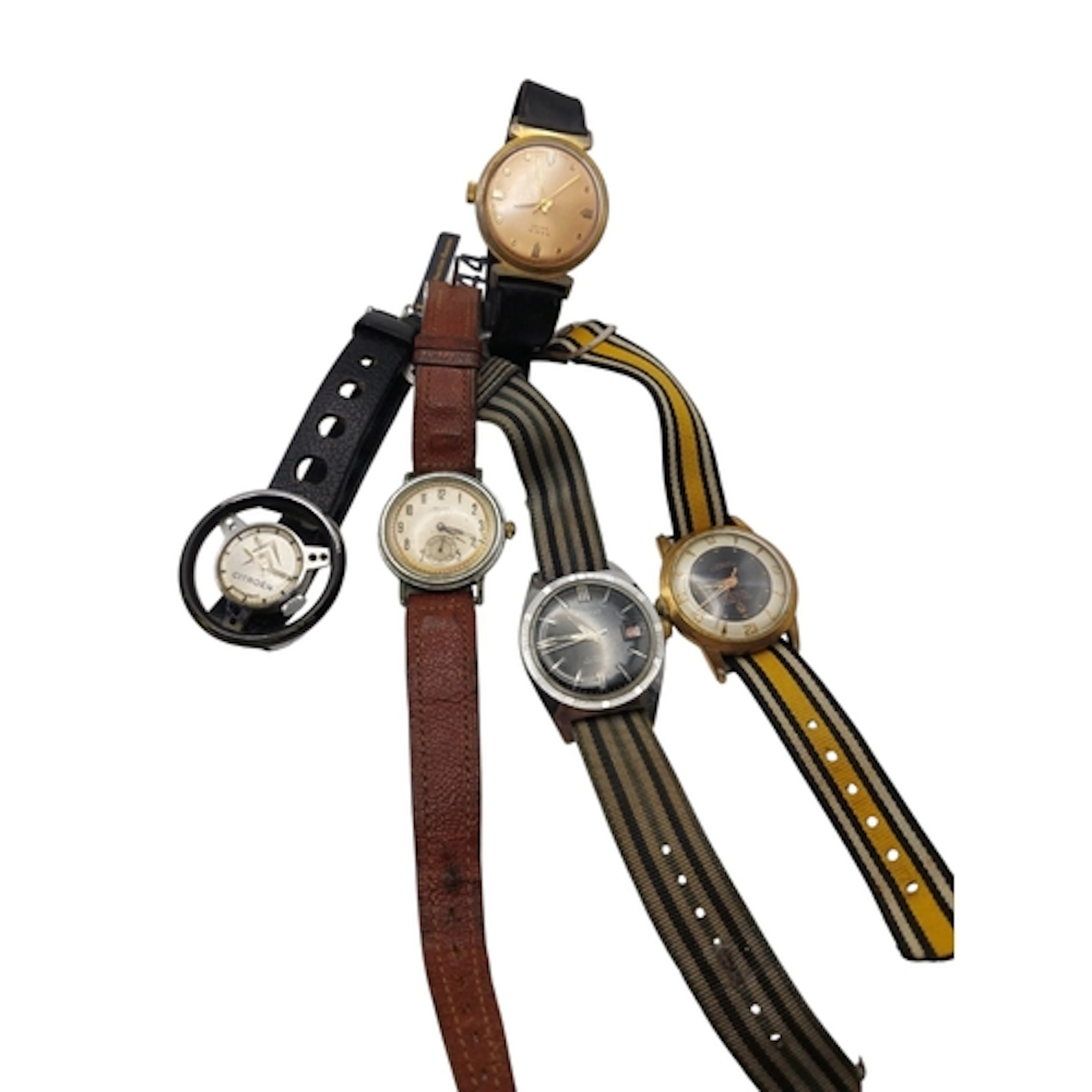 Five vintage wristwatches to include: A Services example wit...