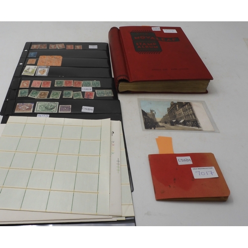 Blue Box File containing a well filled "Novaleaf" Stamp albu...