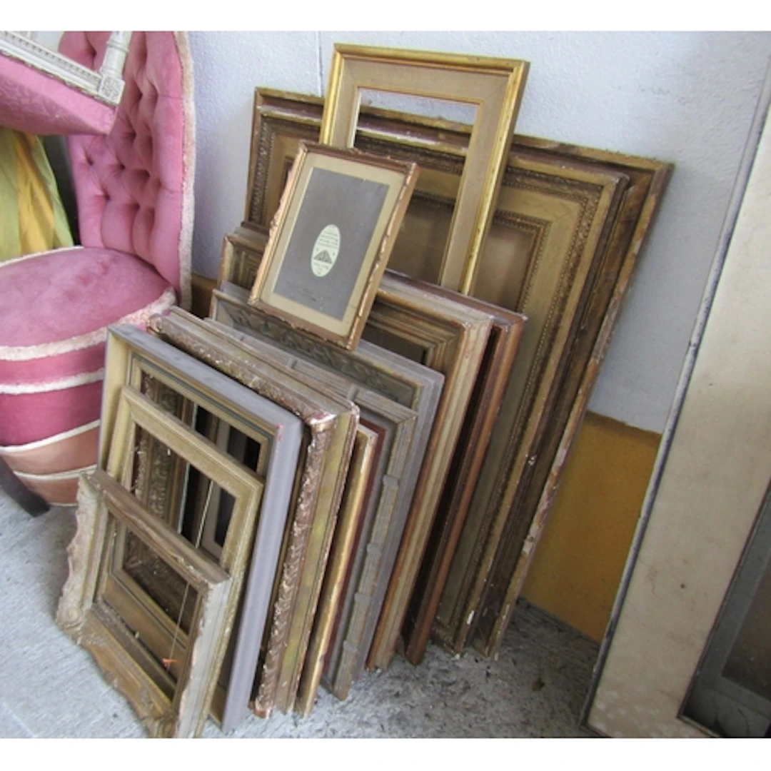 Collection of Various Gilded Picture Frames Quantity as Phot...