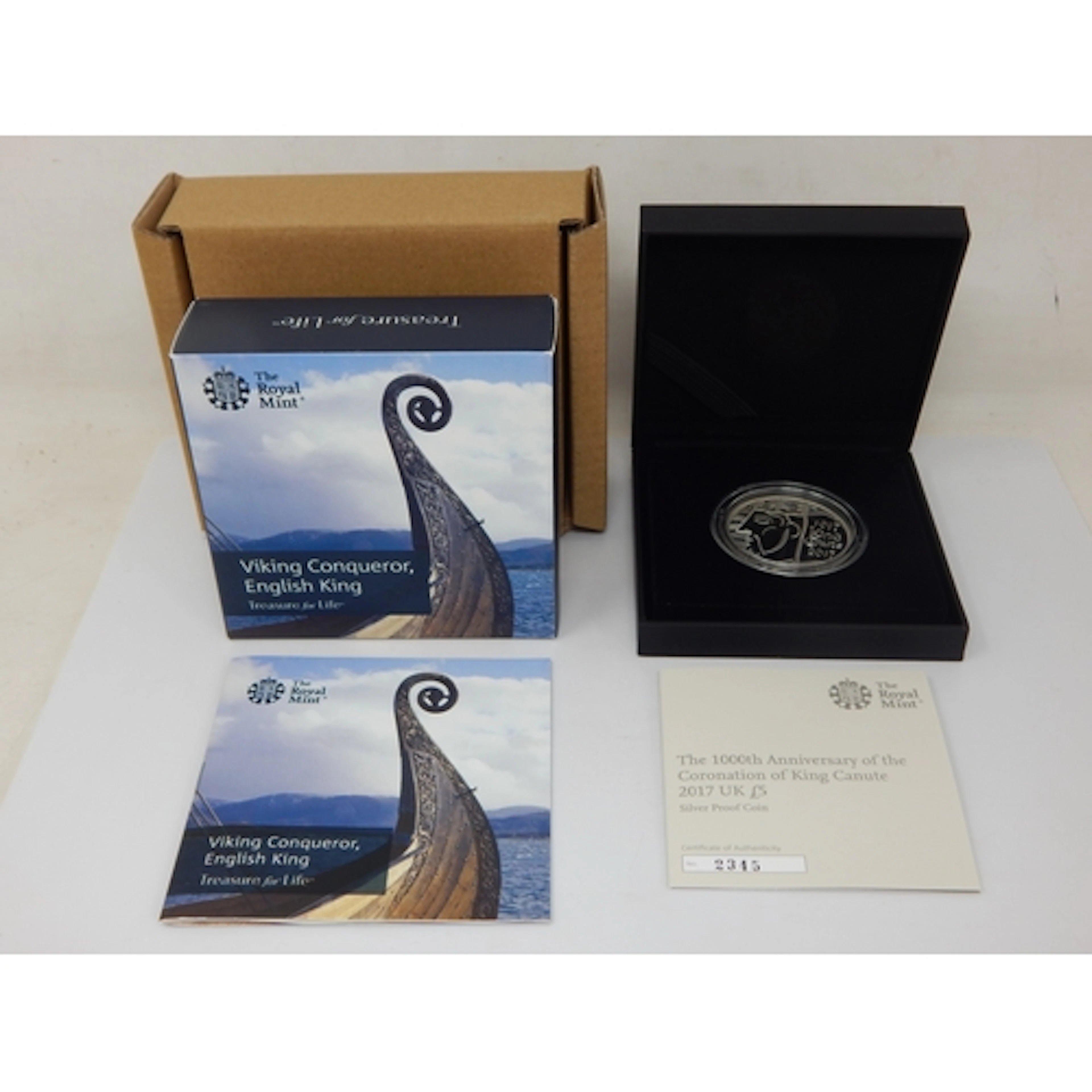Royal Mint 2017 UK £5 Silver Proof Coin Commemorating The 10...