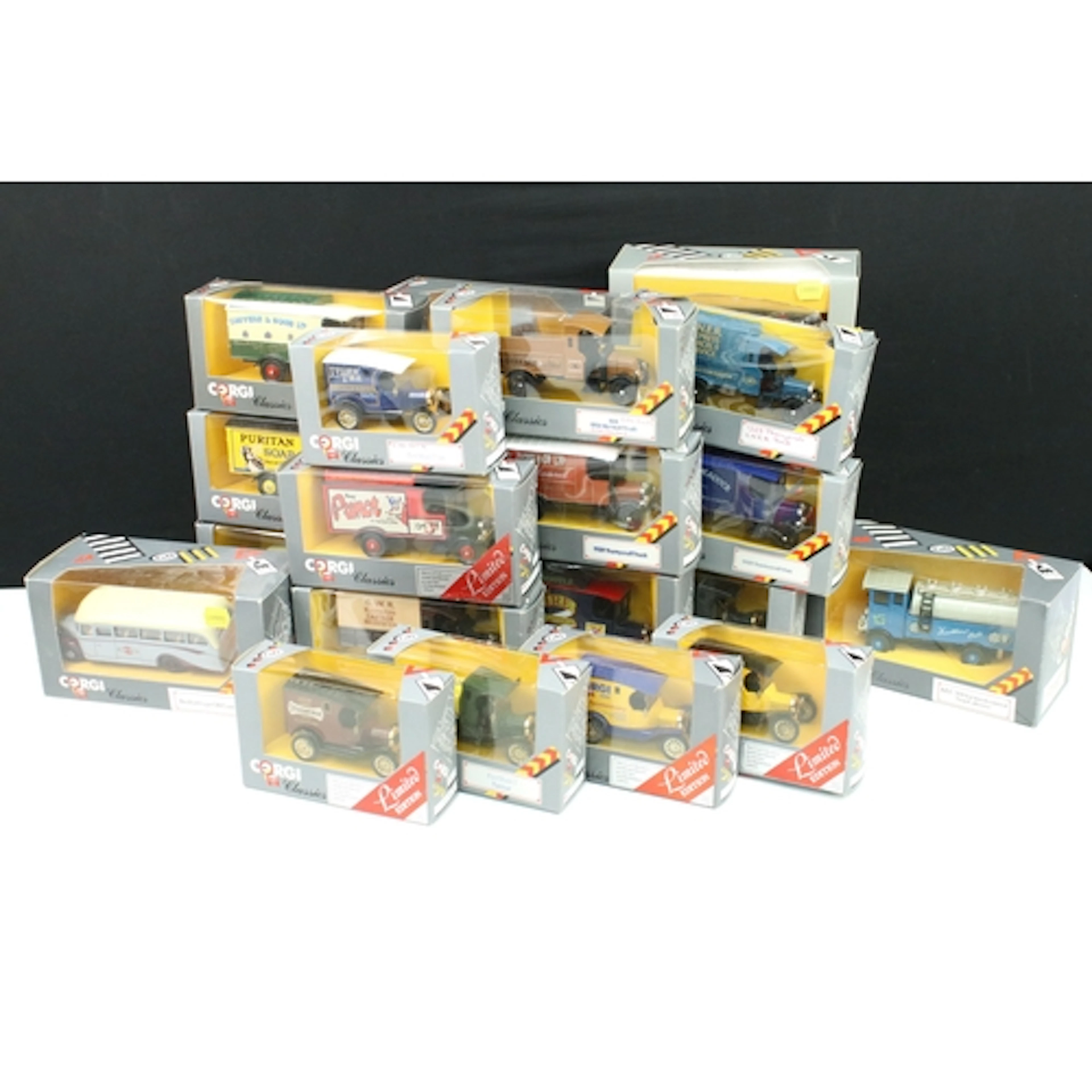 24 Boxed Corgi Classic commercial diecast models to include ...
