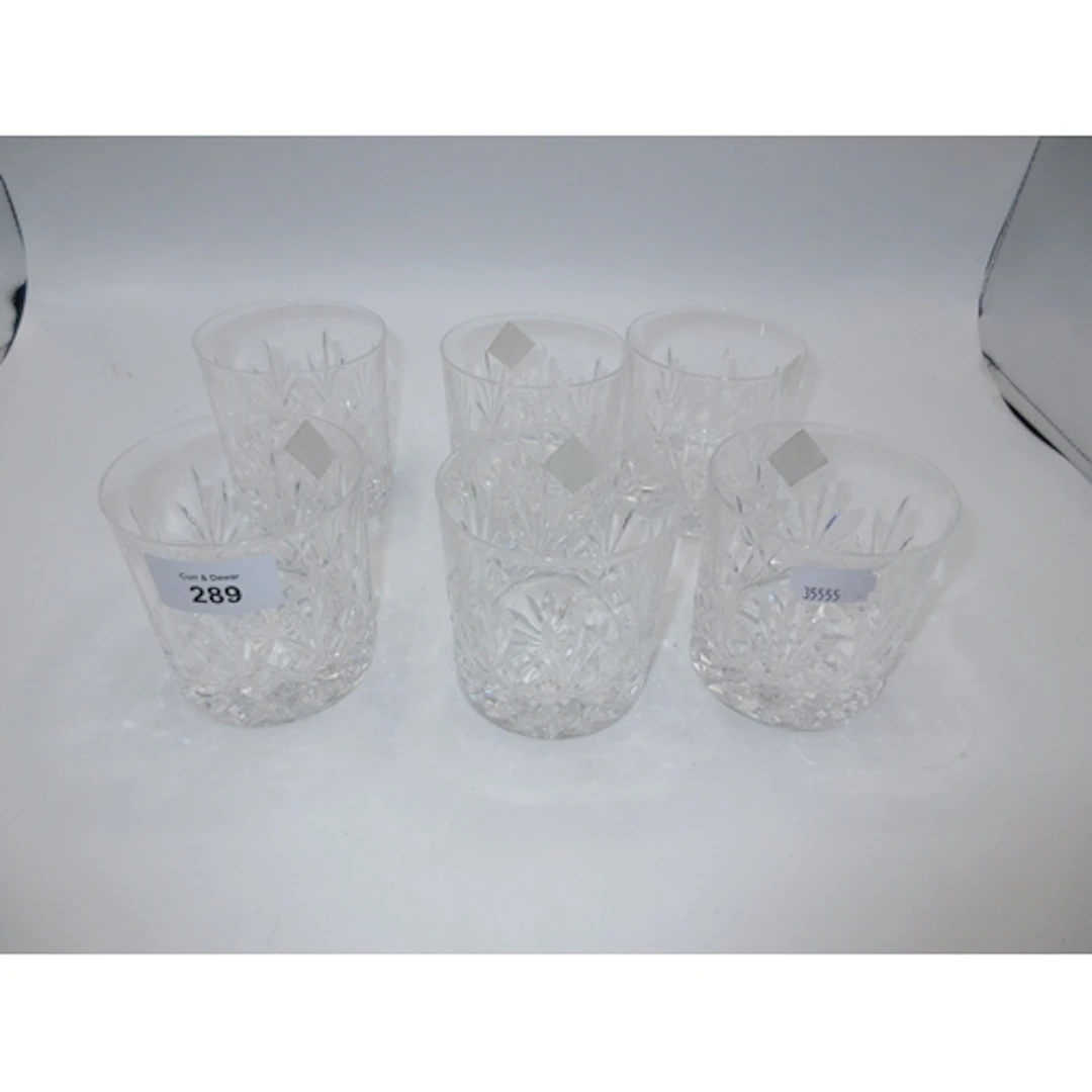 Set of 6 Edinburgh Crystal Whisky Tumblers
