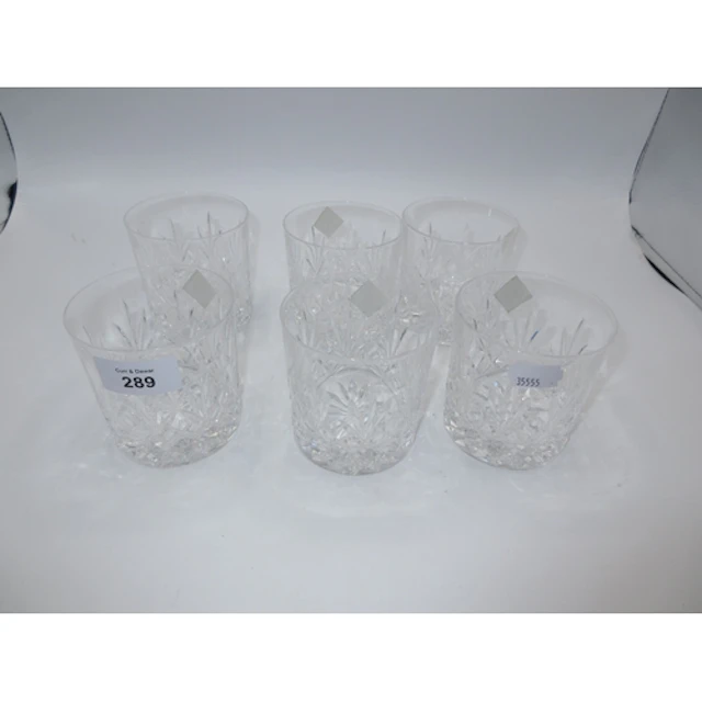 Set of 6 Edinburgh Crystal Whisky Tumblers