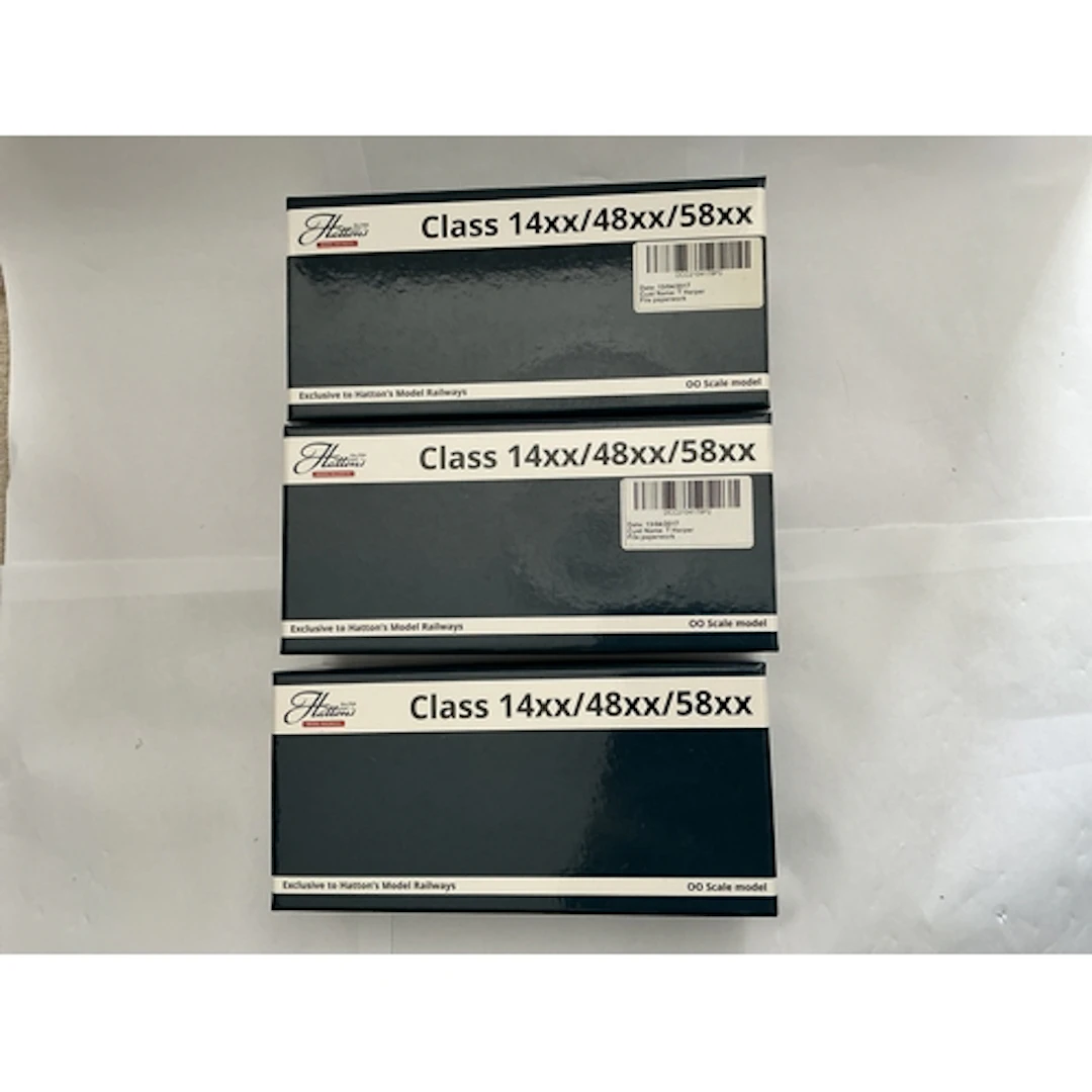 Three Boxed Hatton’s Class 14XX/48XX/58XX 00 Gauge Loc...