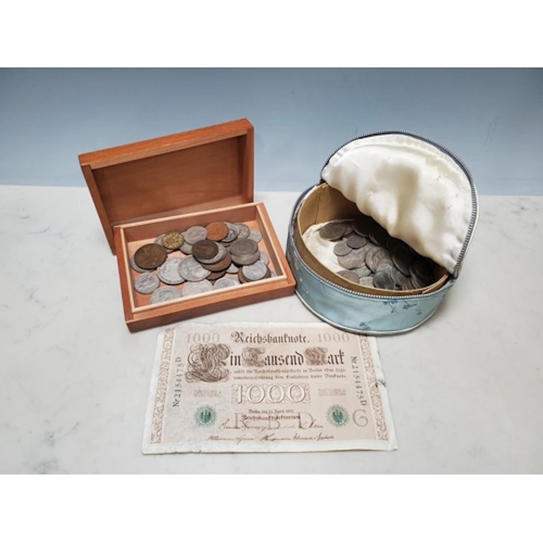 A collection of mainly British pre-Decimal Coins, Farthing-H...