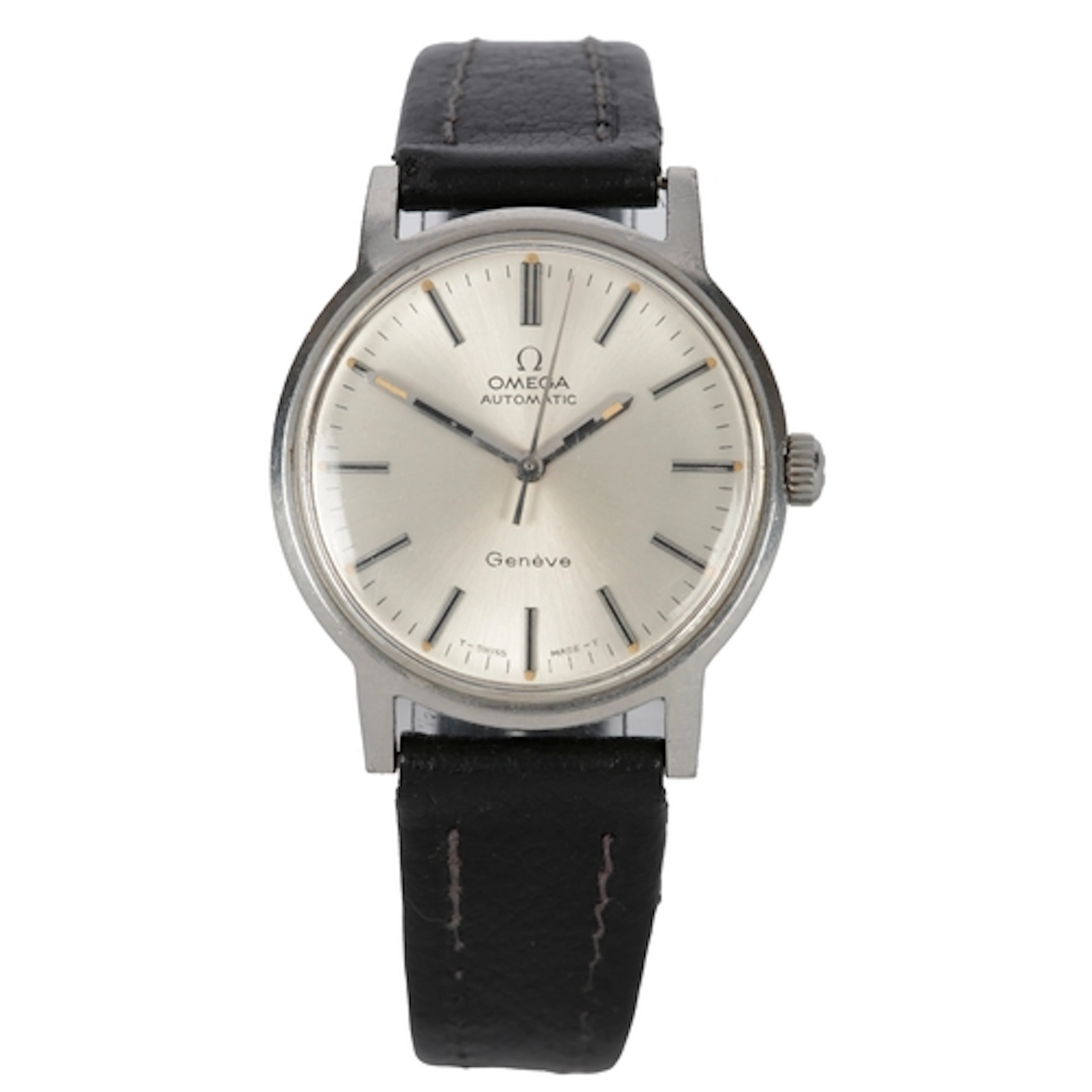 A gentleman's 1970's stainless steel Omega Automatic wrist w...