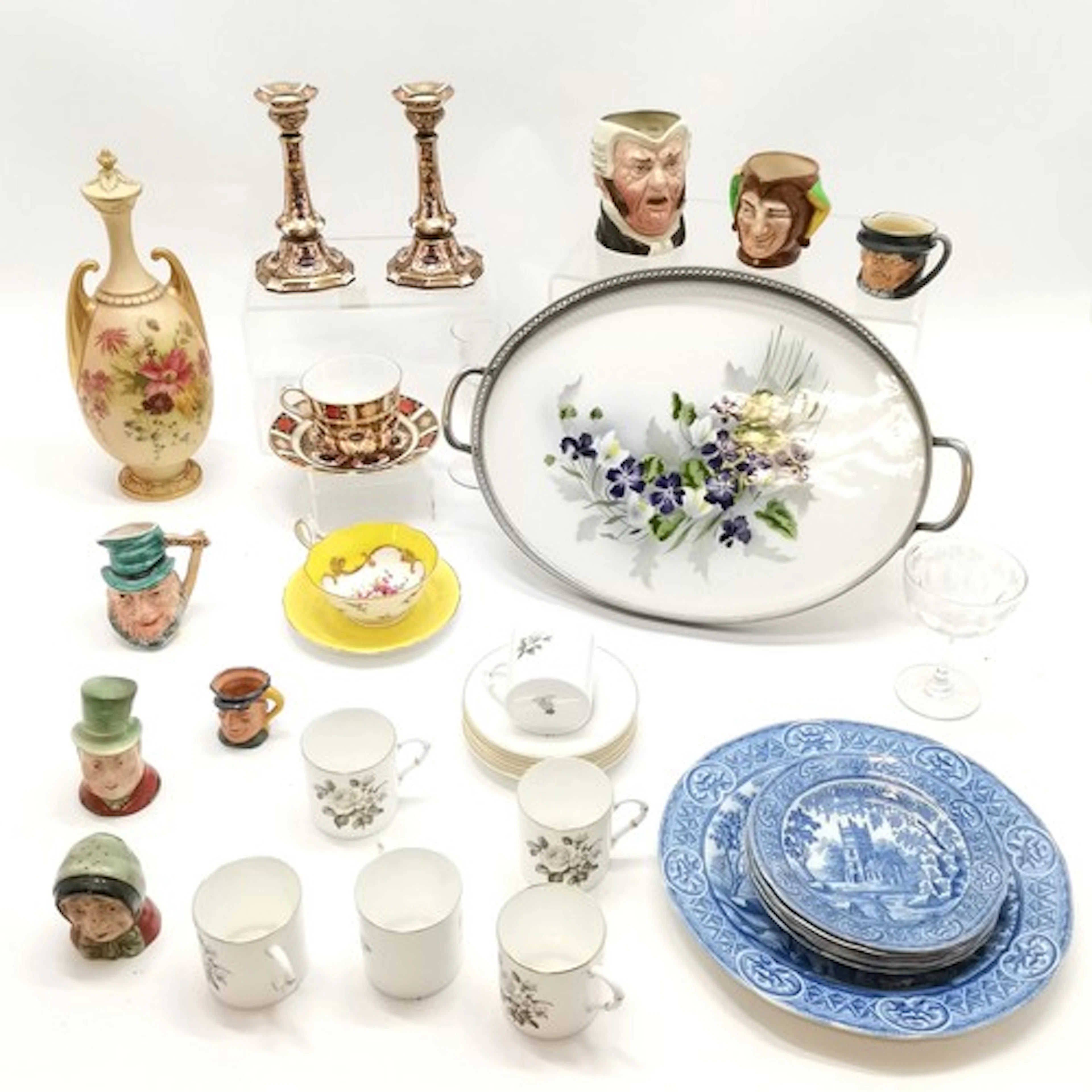 Quantity of ceramics and glass including Royal Crown Derby p...
